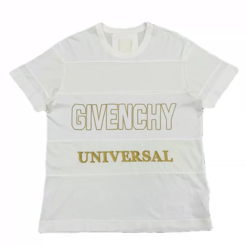 Givenchy Givenchy Gold Thread Embroidery White Short Sleeve Size US M / EU 48-50 / 2 - 8 Thumbnail