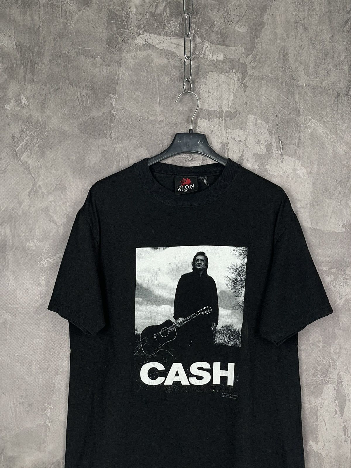 Band Tees × Vintage Black Johnny Cash Zion Crazy Fit M vintage 90s band T shirt Size US M / EU 48-50 / 2 - 2 Thumbnail