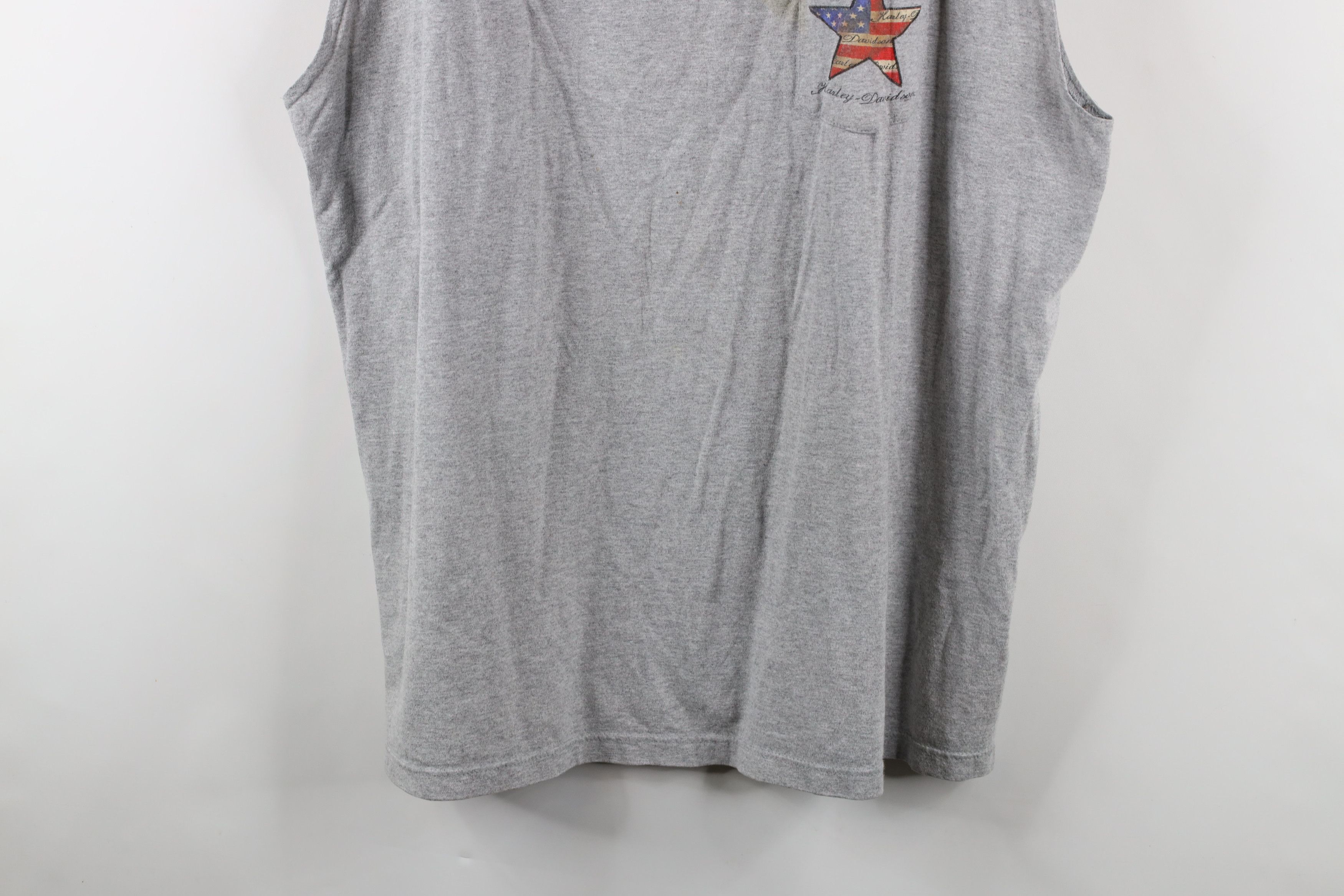 Harley Davidson × Vintage Vintage Y2K 2001 Harley Davidson Tank Top T-Shirt Gray USA Size US XXL / EU 58 / 5 - 3 Thumbnail