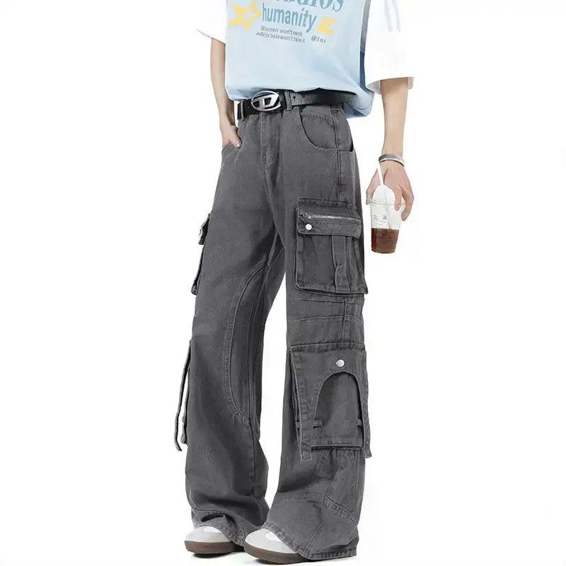 Japanese Brand Loose straight leg casual pocket jeans Size US 32 / EU 48 - 2 Thumbnail
