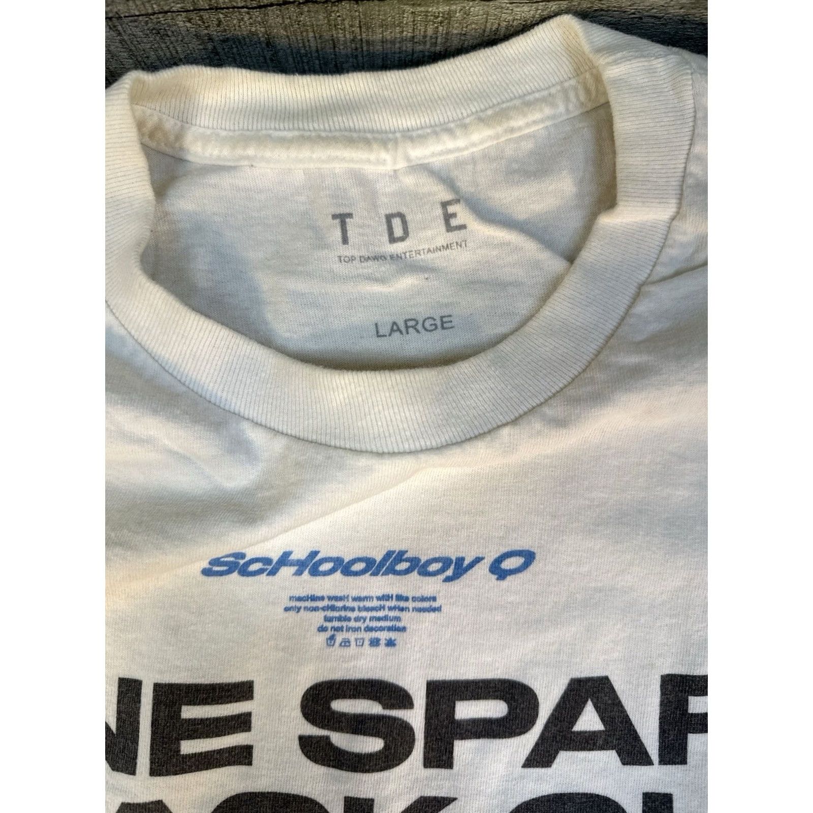 Vintage Schoolboy Q Nine Spark Black Out Long Sleeve T-Shirt TDE Top Dawg Sz L Size US L / EU 52-54 / 3 - 3 Thumbnail