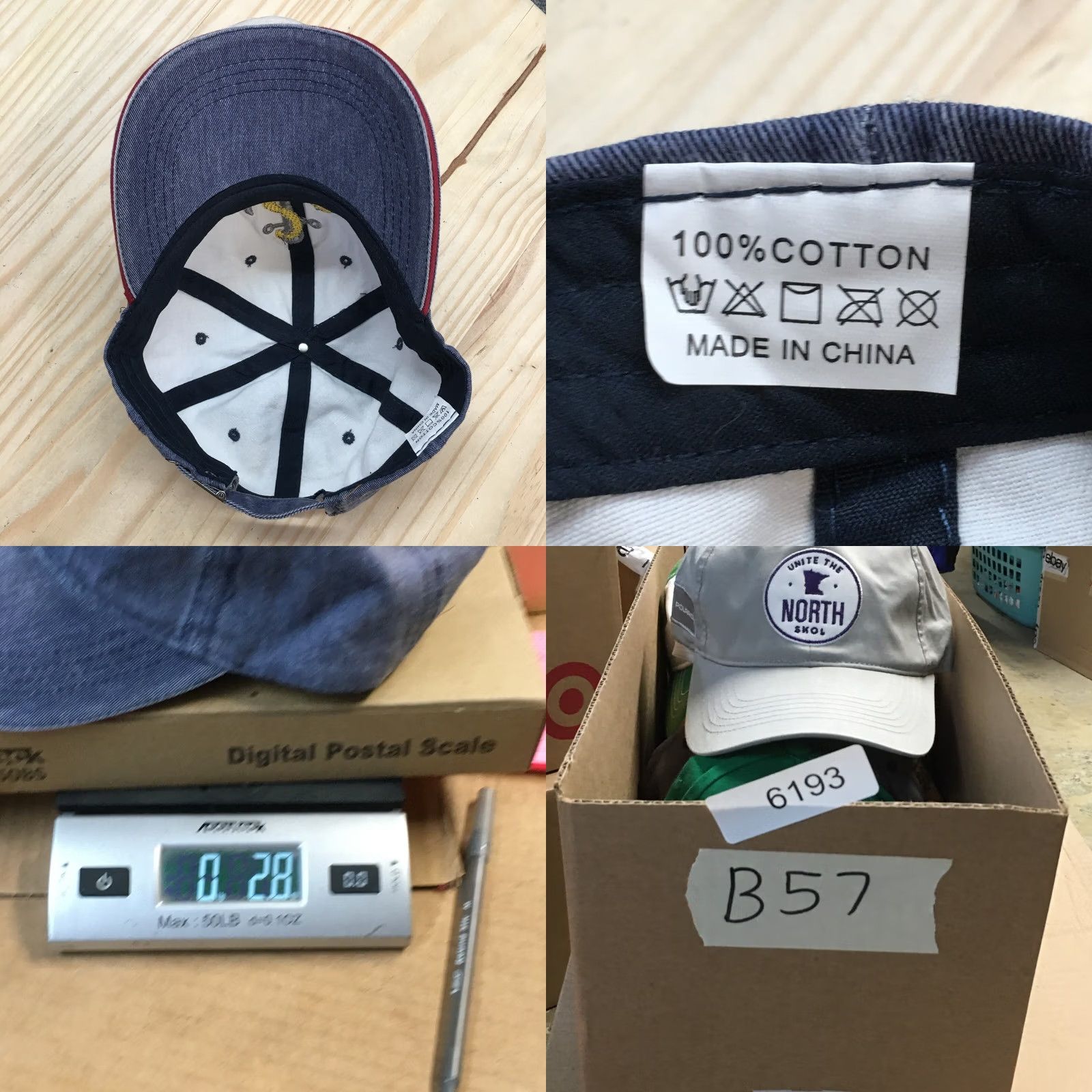 Vintage Anchor Baseball Cap Hat Mens One Size Blue Cotton Adjustable Embroidery Size ONE SIZE - 8 Thumbnail