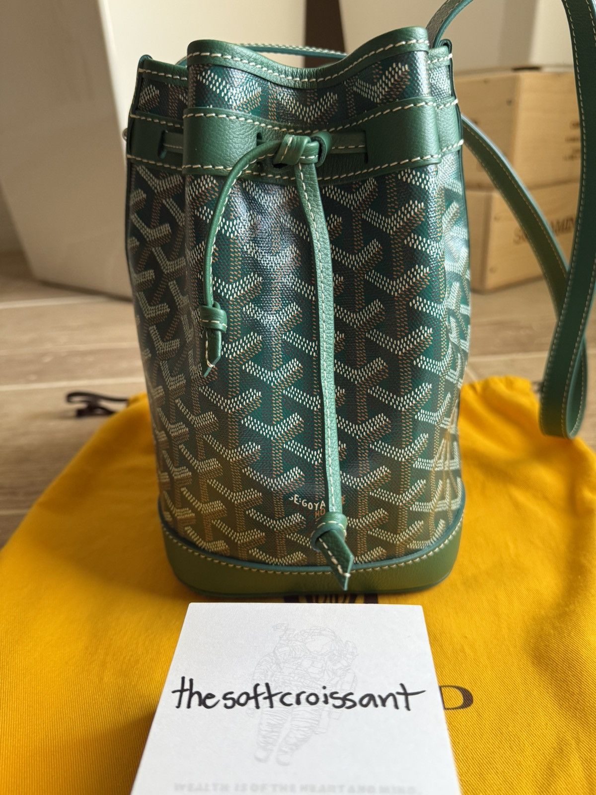 Goyard Goyard Petit Flot Bucket Bag Green Size ONE SIZE - 2 Thumbnail