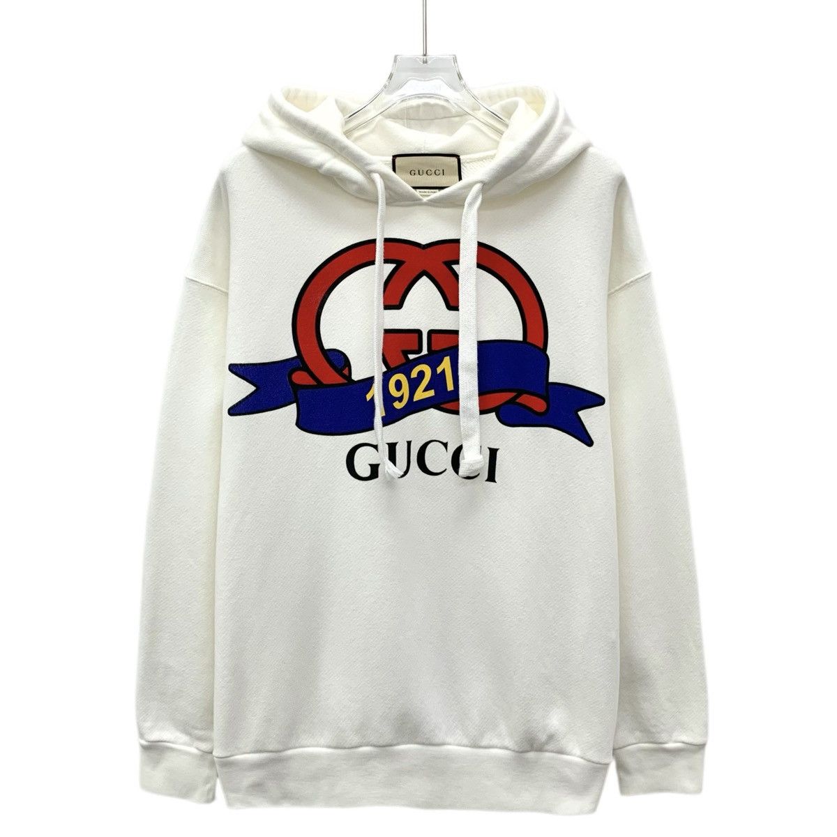 Gucci Gucci Double G Printed Hooded Drawstring Sweatshirt K26WX Size US XS / EU 42 / 0 - 1 Thumbnail