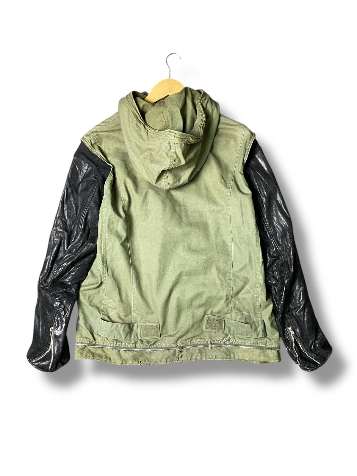 Jun Takahashi Rare Undercover Sleeve Leather Army Jacket (55) Size US S / EU 44-46 / 1 - 3 Thumbnail