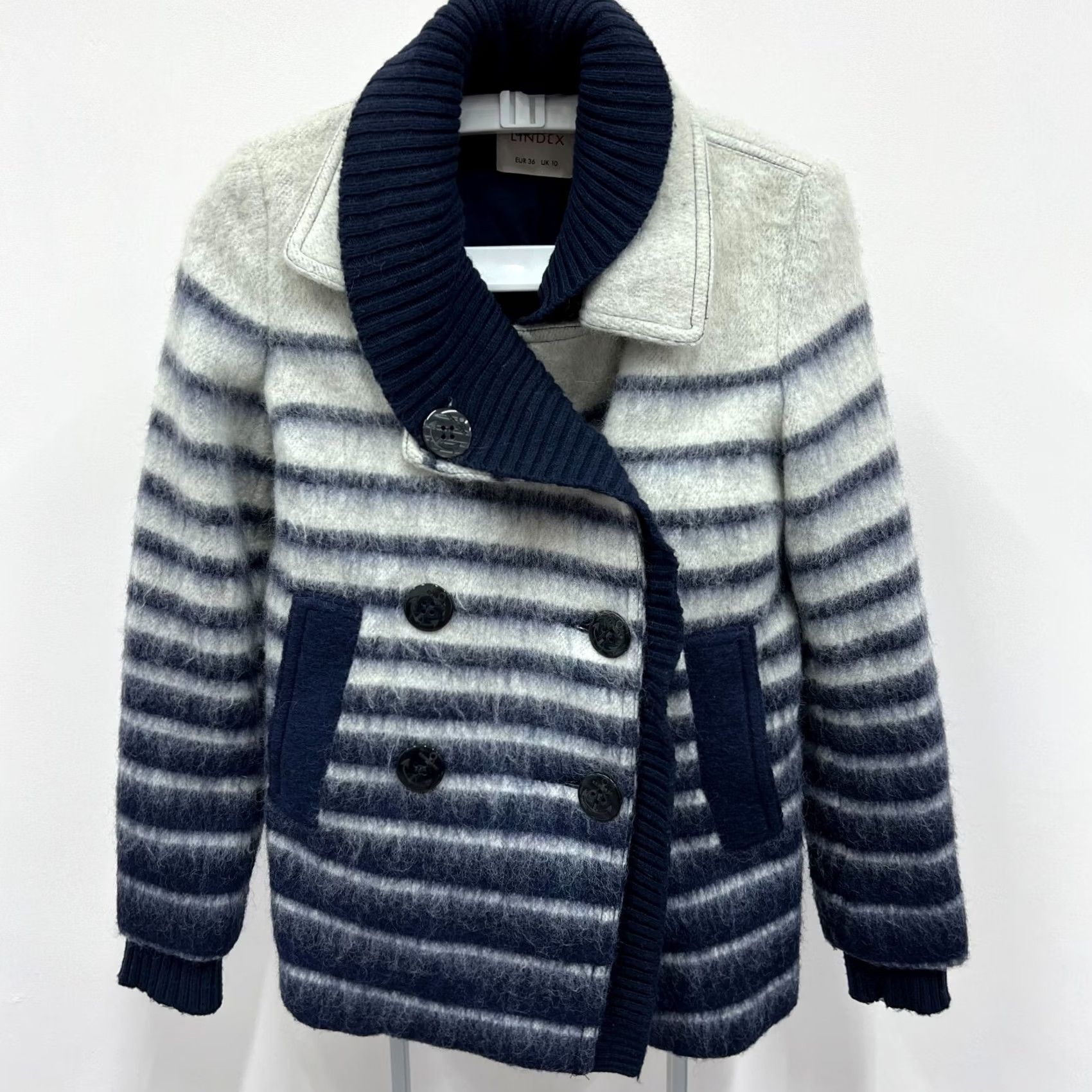 Jean Paul Gaultier Jean Paul Gaultier Lindex Jacket Peacoat Womens Size M Blue Coat Winter Vintage No Size 32" / US 10 / IT 46 - 3 Thumbnail