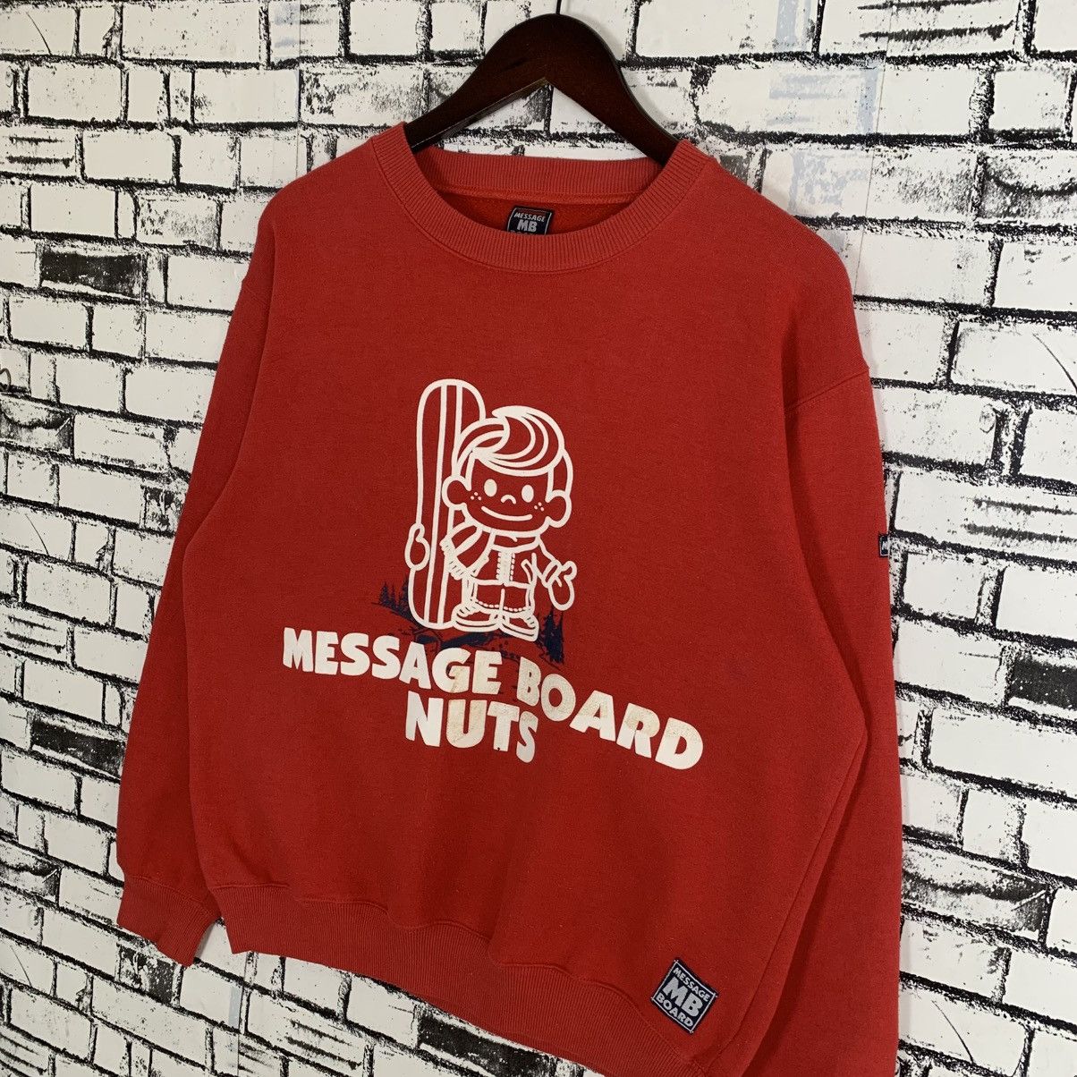 Other Vintage Message Board Nuts Sweatshirt Size US M / EU 48-50 / 2 - 2 Thumbnail