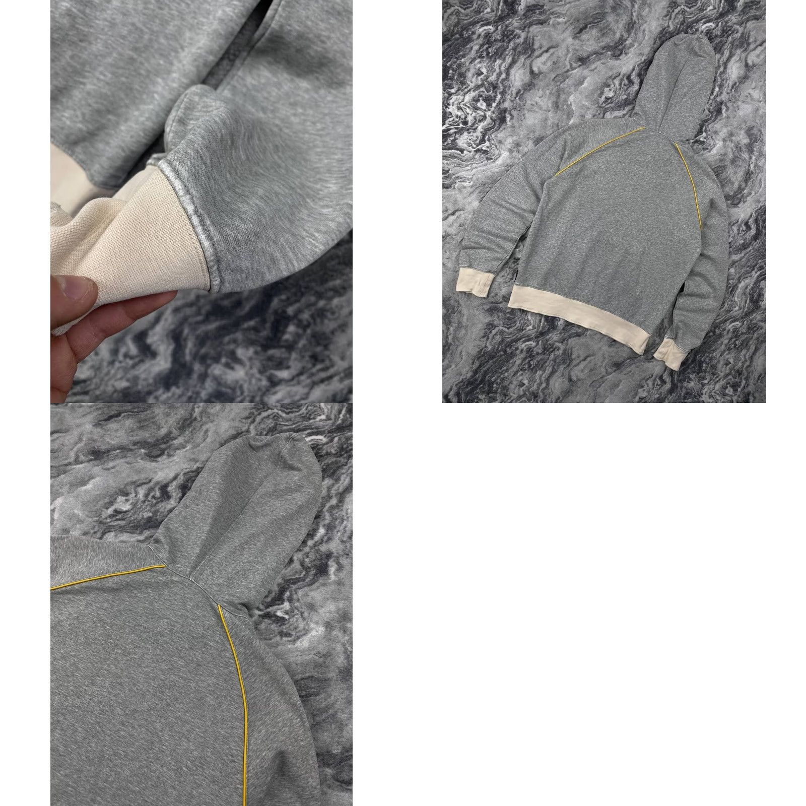 Vintage VINTAGE Armani Jeans Hoodie Big Logo AJ Men Size M Gray Size US M / EU 48-50 / 2 - 9 Thumbnail