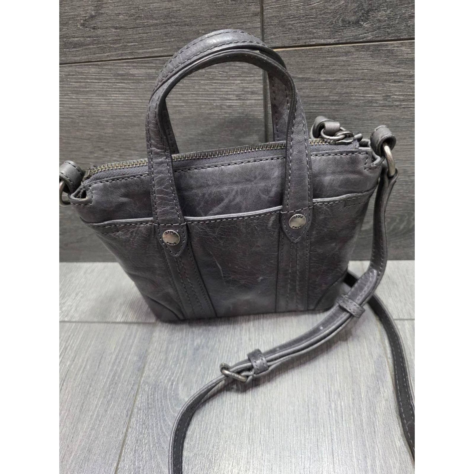 Frye FRYE Mini Melissa Leather Crossbody Shopper Bag B000440 Size ONE SIZE - 2 Thumbnail