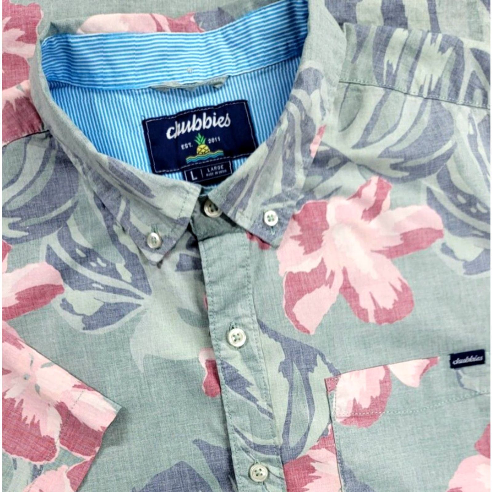 Chubbies Chubbies Friday Shirt Short Sleeve Button Up Men’s Sz L Hawaiian Reverse Print Shirt Size US L / EU 52-54 / 3 - 2 Thumbnail