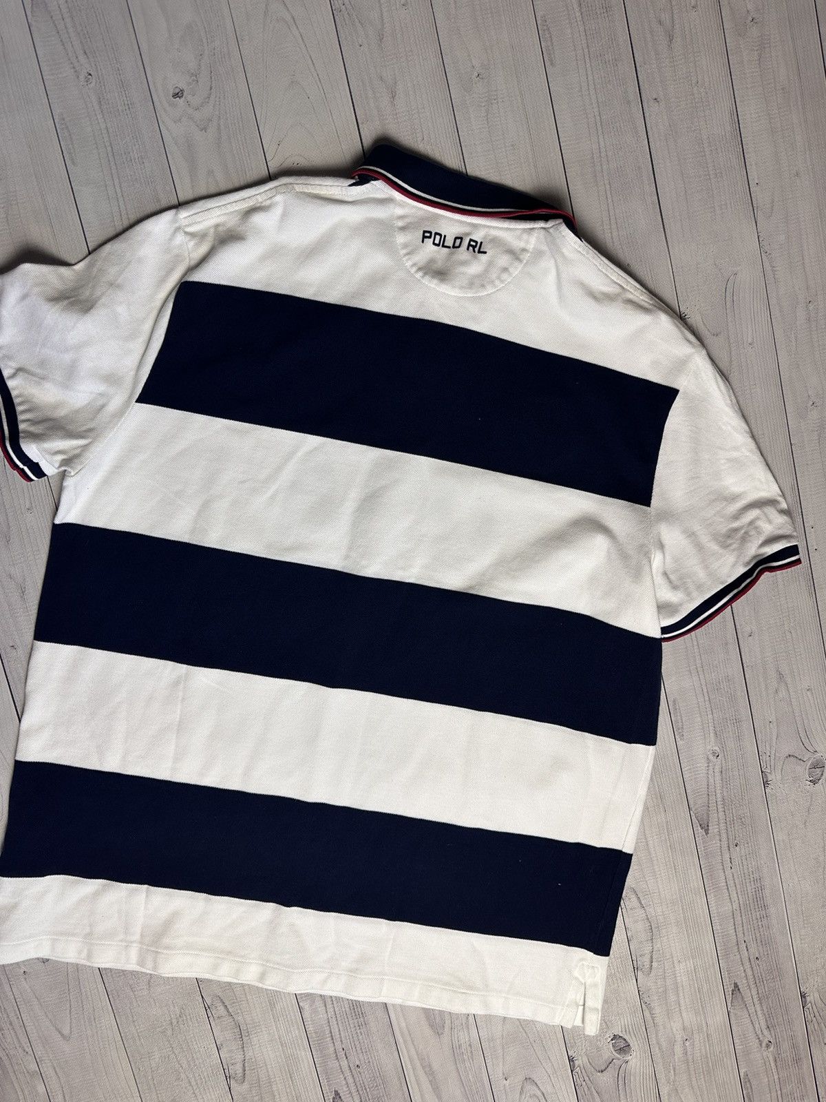Polo Ralph Lauren × Vintage Vintage polo Ralph Lauren big logo USA striped size XL Size US XL / EU 56 / 4 - 6 Thumbnail