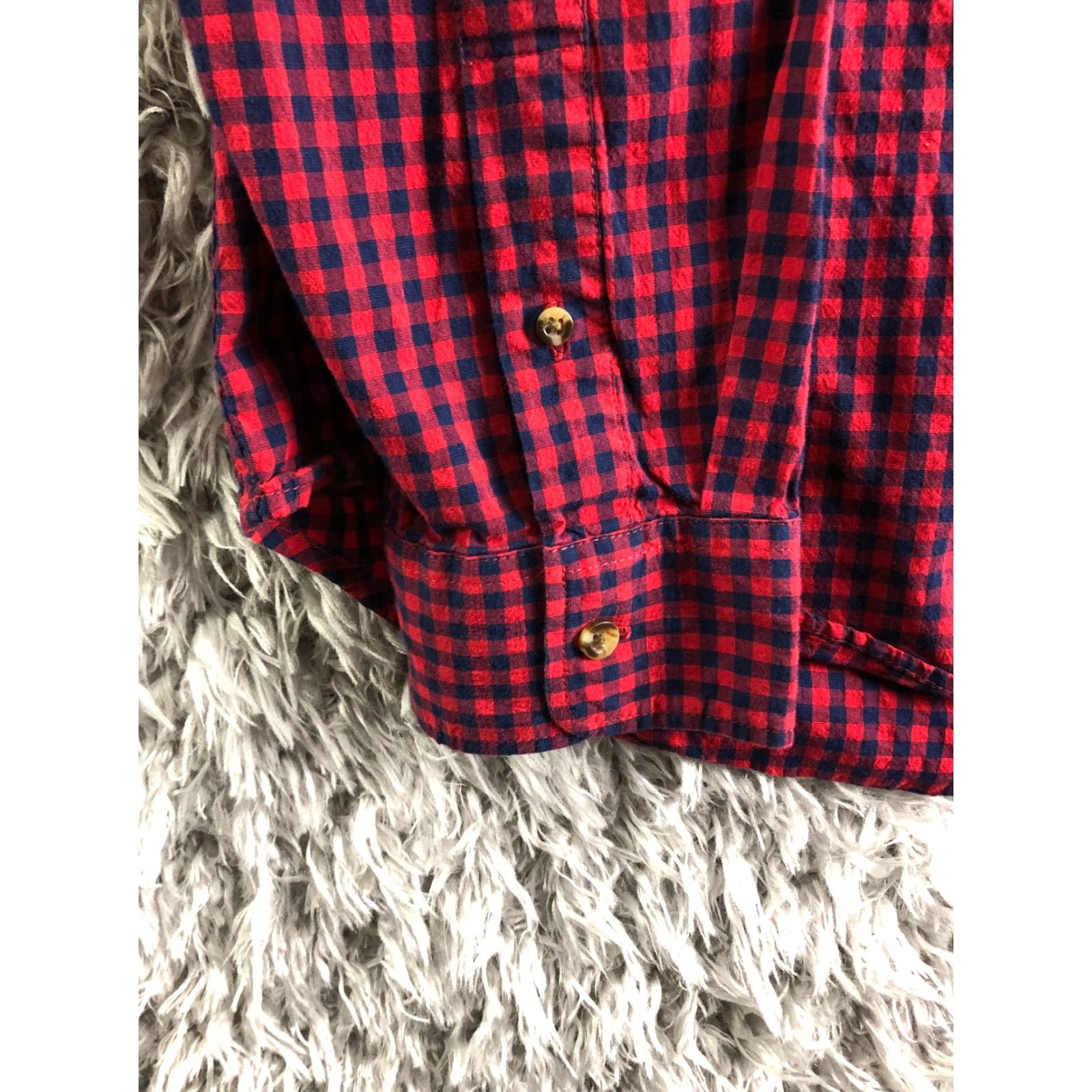 Old Navy Old Navy Everyday Shirt Red Plaid Long Sleeve Button-Down Collar Shirt XLT Big & Tall Mens Shirt Size US XL / EU 56 / 4 - 2 Thumbnail