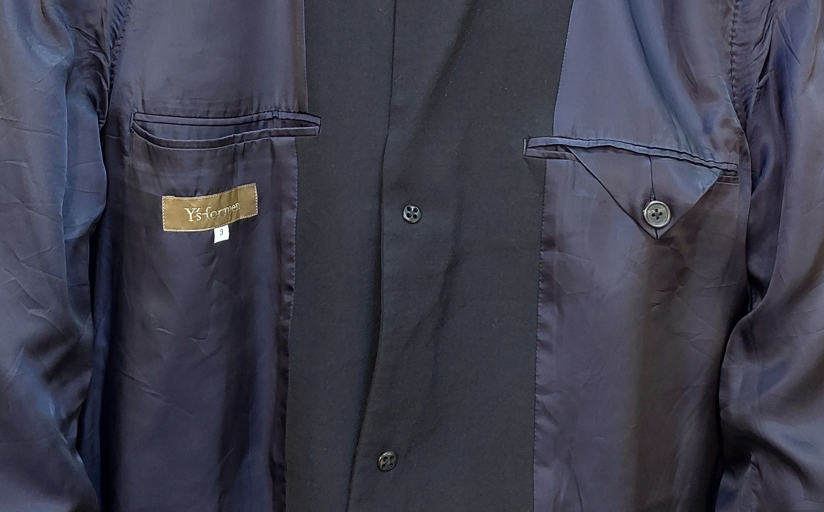 Y's for Men × Yohji Yamamoto Y's x Yohji Yamamoto Classic Three Buttons Coat/Blazer Size 42S - 12 Thumbnail