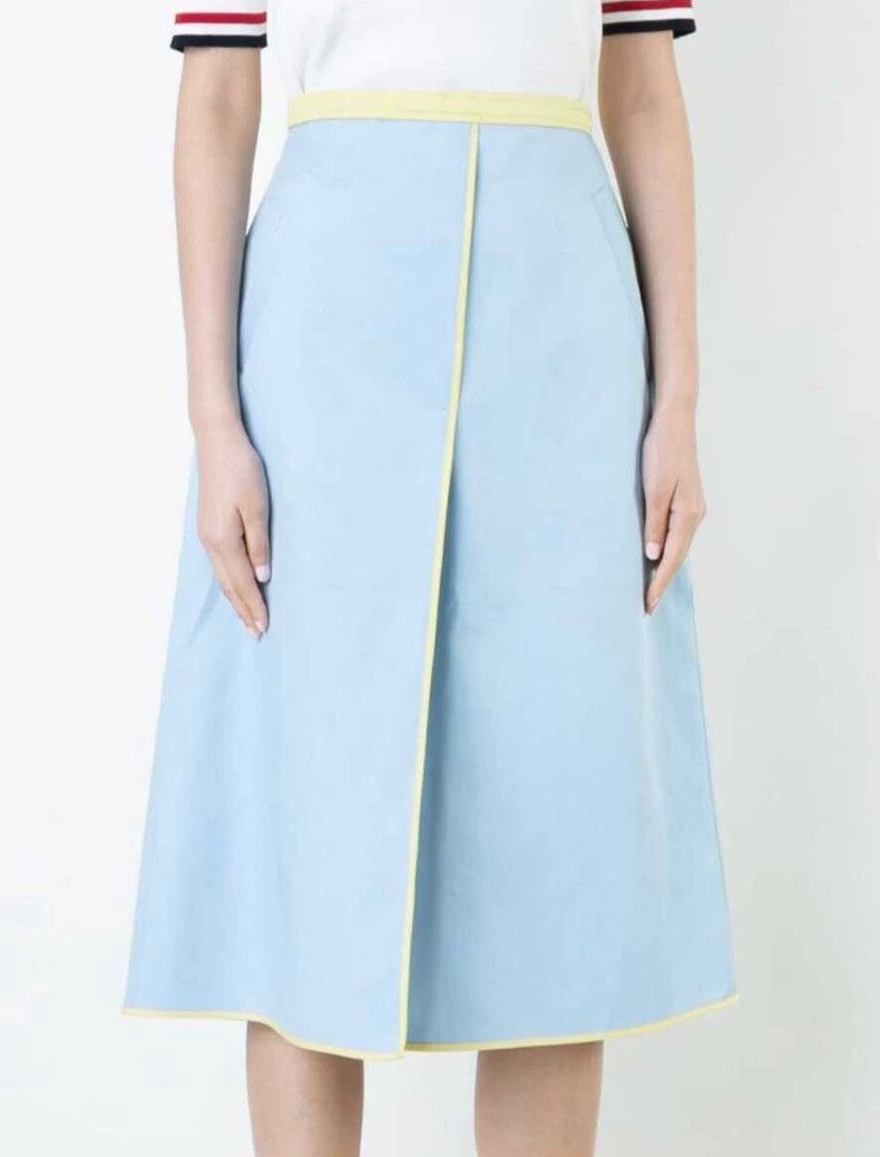 Thom Browne Thom Browne Baby Blue Lake blue front fork A half skirt Size 27" / US 4 / IT 40 - 1 Thumbnail