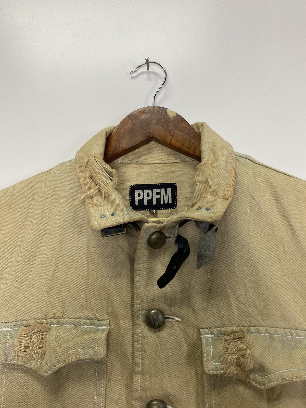 PPFM × Vintage Vintage PPFM Distress denim jacket Size US M / EU 48-50 / 2 - 7 Thumbnail