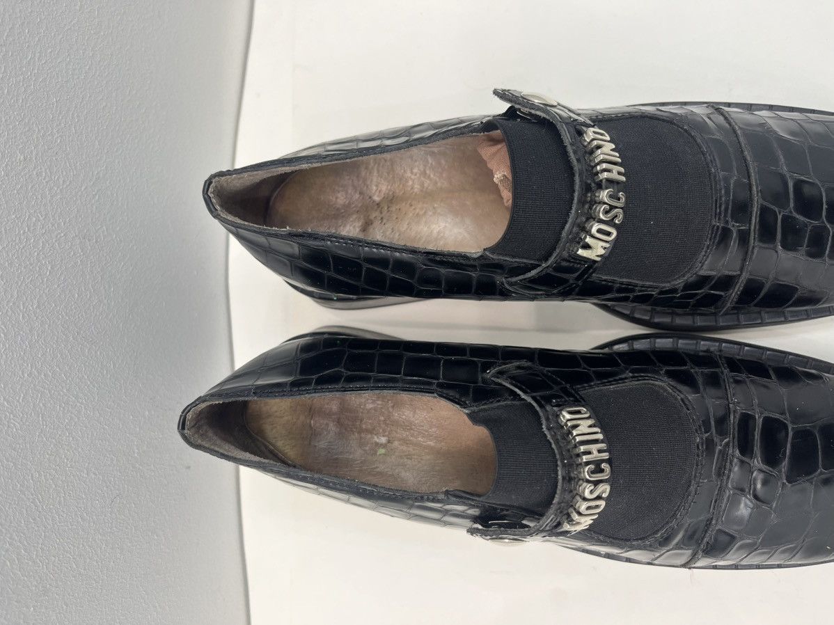 Moschino Moschino Movable Logo Chunky Platform Slip On Loafers Size US 7 / IT 37 - 3 Thumbnail