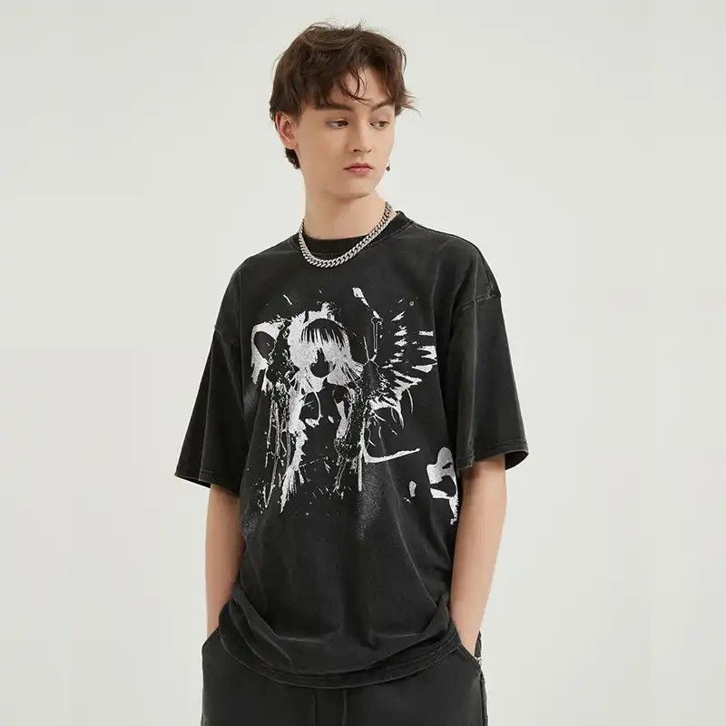 Japanese Brand Angel Girl Graphic T Shirt Size US XL / EU 56 / 4 - 3 Thumbnail
