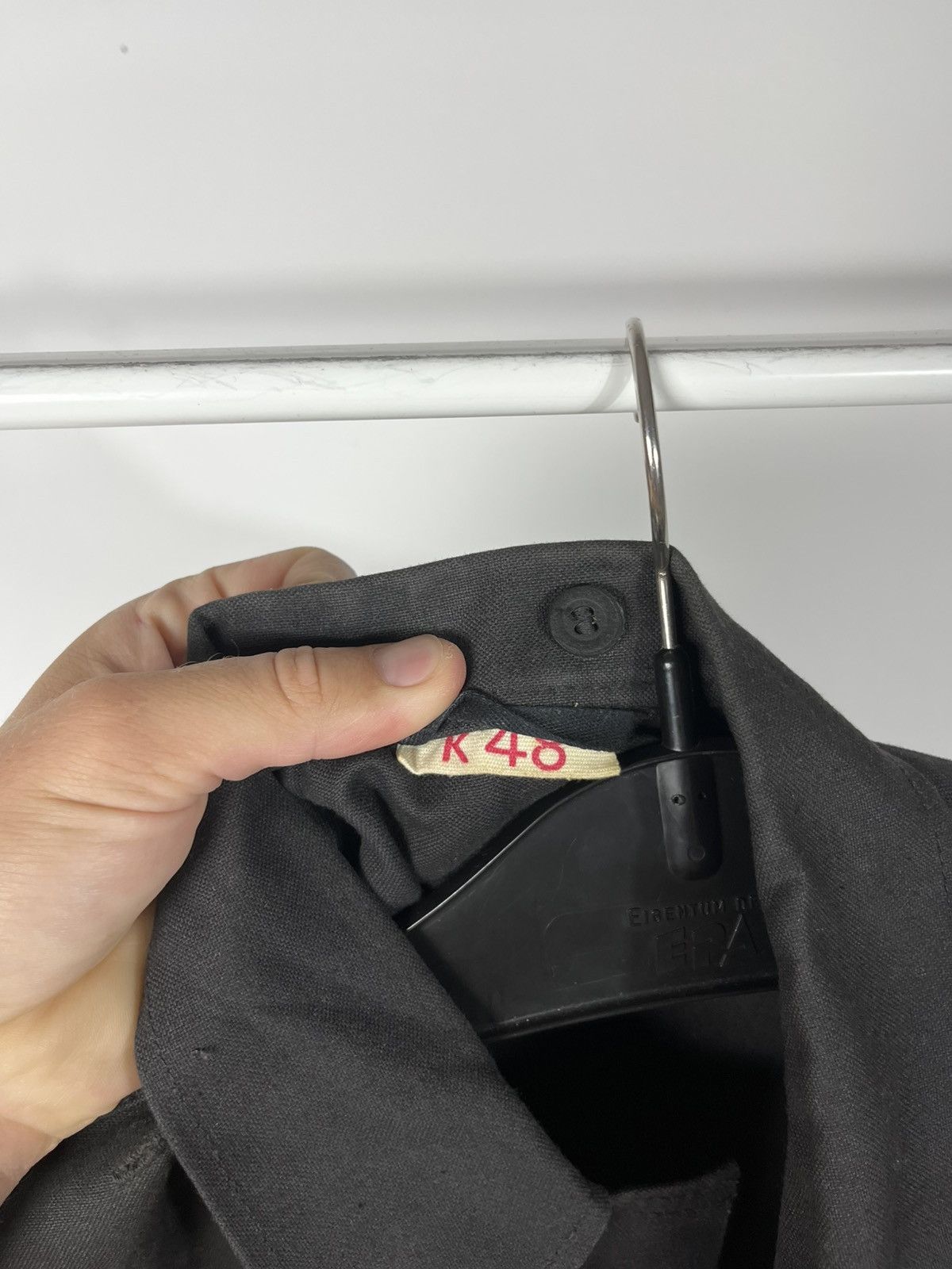 Other Vintage German Military Black Work Overshirt Jacket K48 Size US M / EU 48-50 / 2 - 12 Thumbnail