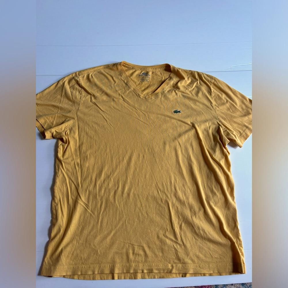 Lacoste Lacoste V-Neck T-Shirt Size US XXL / EU 58 / 5 - 1 Thumbnail
