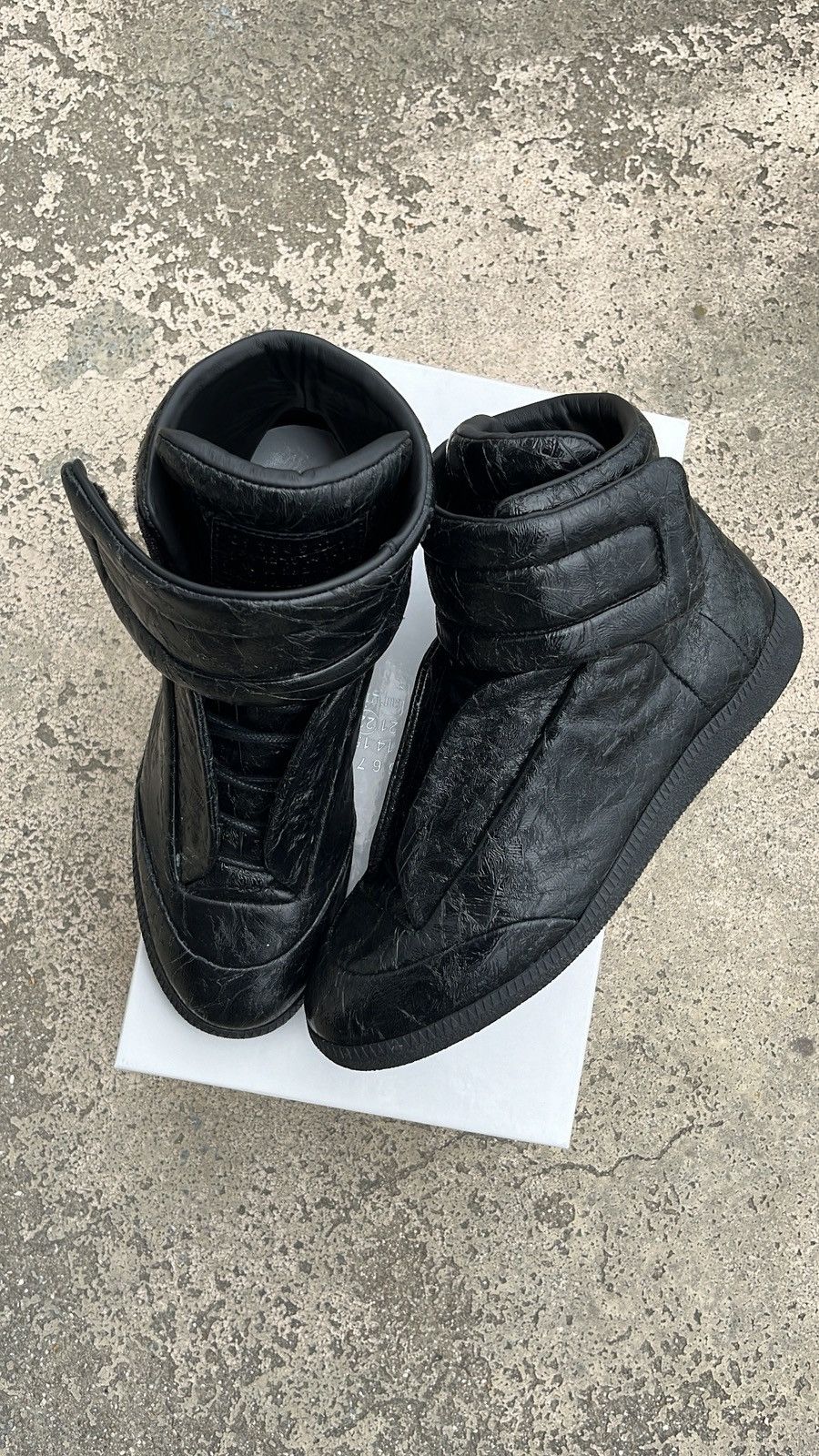 Maison Margiela Maison Margiela Future Blistered Black Leather Size US 7.5 / EU 40-41 - 2 Thumbnail