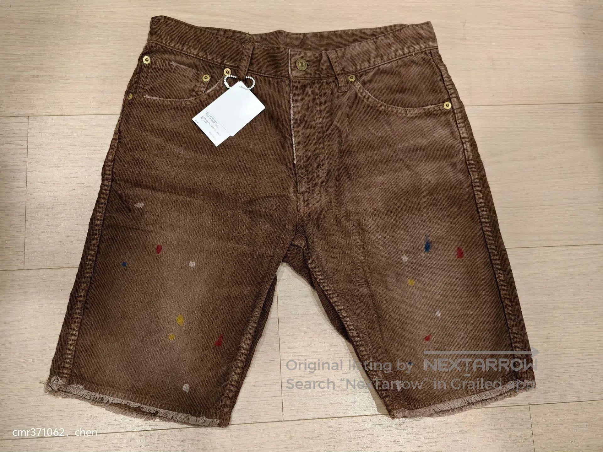 Visvim VISVIM 17SS FLUXUS 03 CORD SHORTS. Size US 26 / EU 42 - 1 Thumbnail
