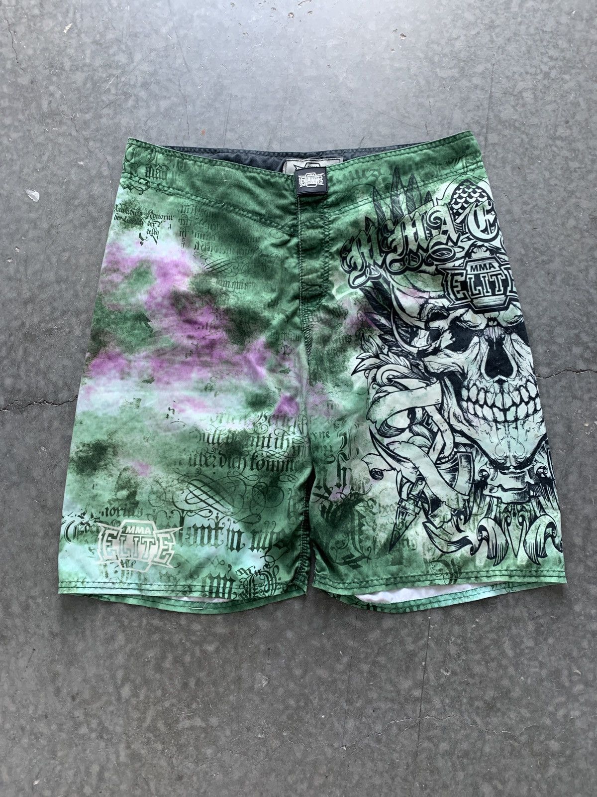 Vintage Crazy Cyber Y2K MMA Elite Swim Trunks Size US 38 / EU 54 - 1 Thumbnail