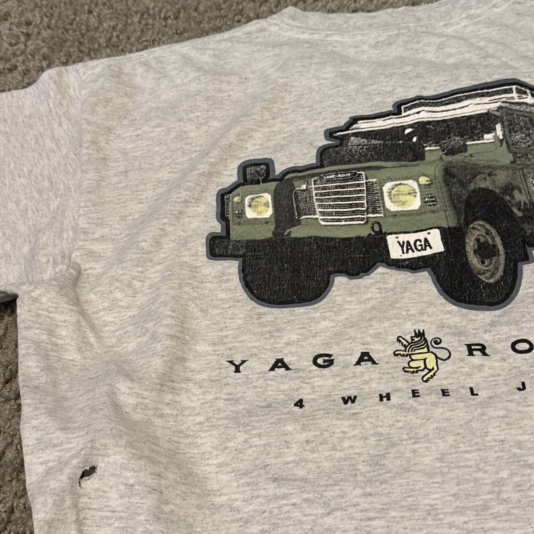 Vintage VINTAGE YAGA Rover T-Shirt Grey M Men Size US M / EU 48-50 / 2 - 5 Thumbnail