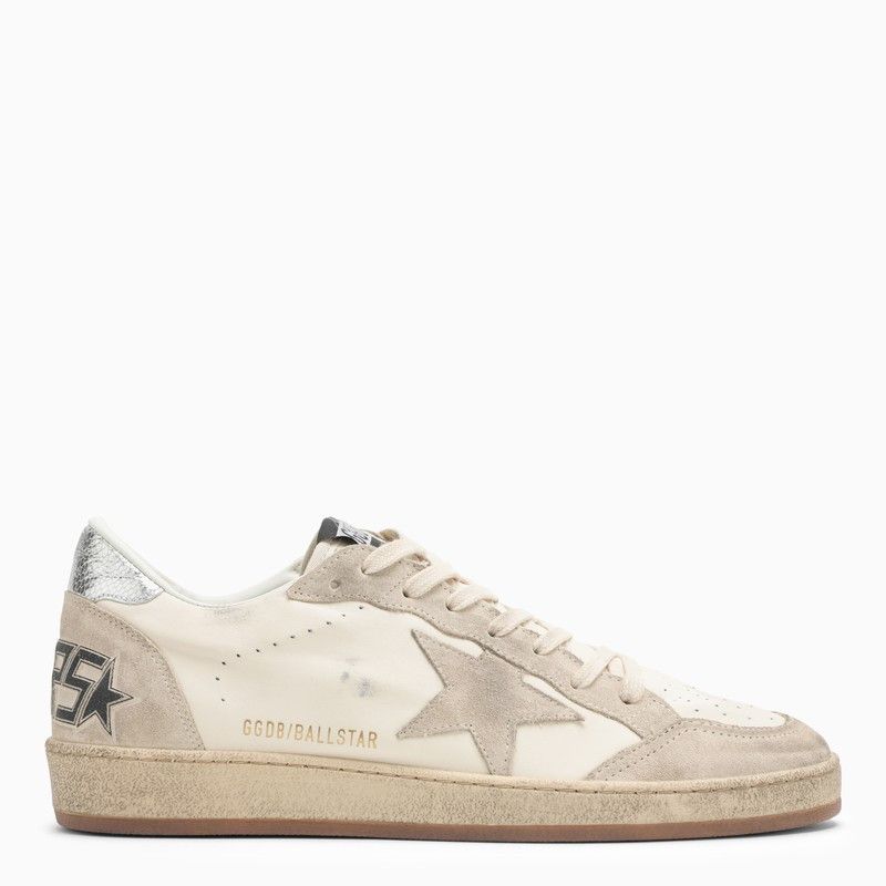 image of Golden Goose Ball Star White/silver Trainer Shoes, Men's (Size 7)