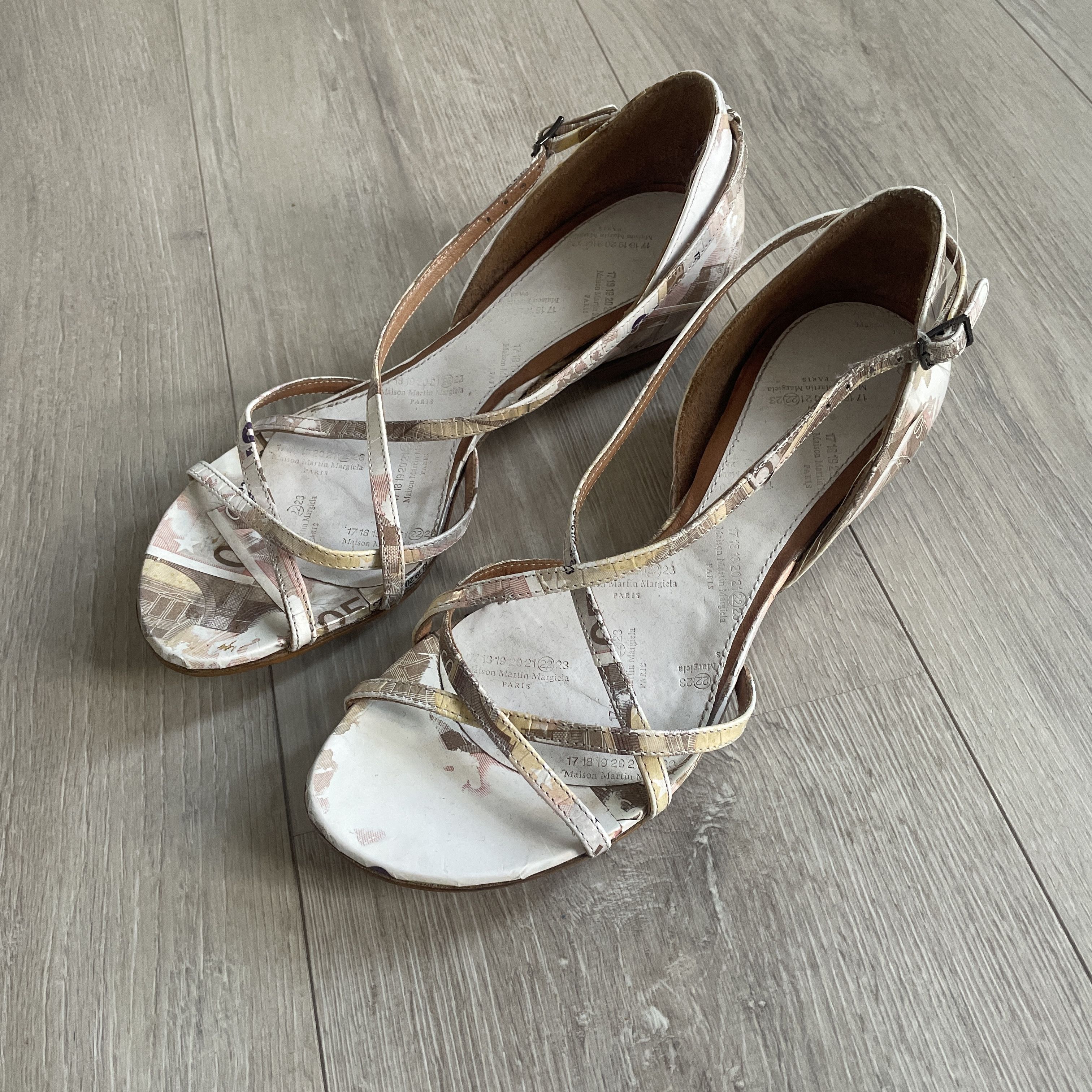 Maison Margiela Martin Margiela SS08 50€ bill sandals Size US 7.5 / IT 37.5 - 5 Thumbnail