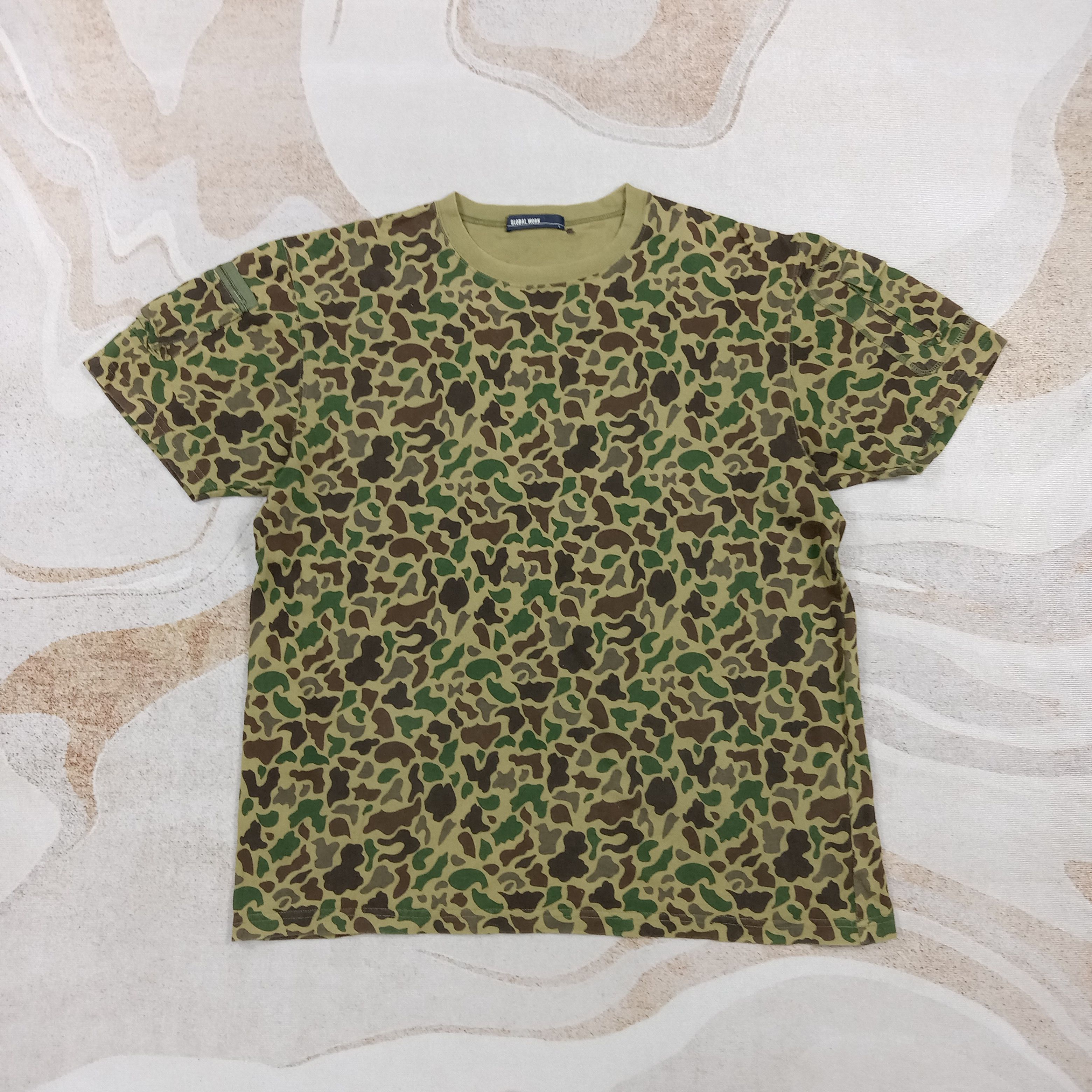 Global Work Global Work Japanese Brand Camo Tshirt C285N25 Size US L / EU 52-54 / 3 - 1 Thumbnail