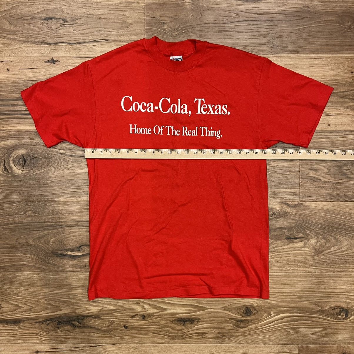 Hanes Vintage Coca-Cola Texas T Shirt Large Red Size US L / EU 52-54 / 3 - 3 Thumbnail