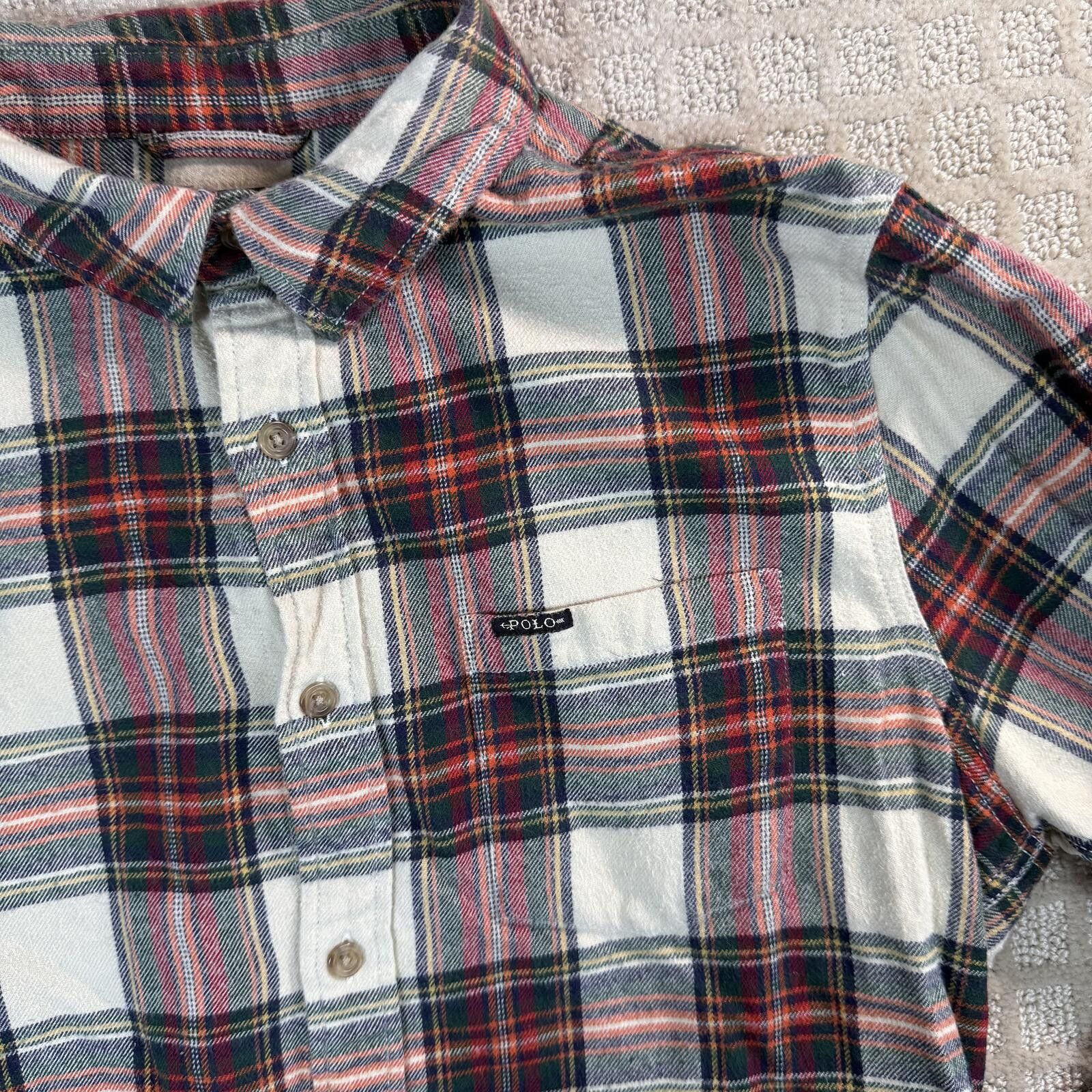 Polo Ralph Lauren Polo Double RL Plaid Flannel Button Up Shirt Size Small Size US S / EU 44-46 / 1 - 2 Thumbnail