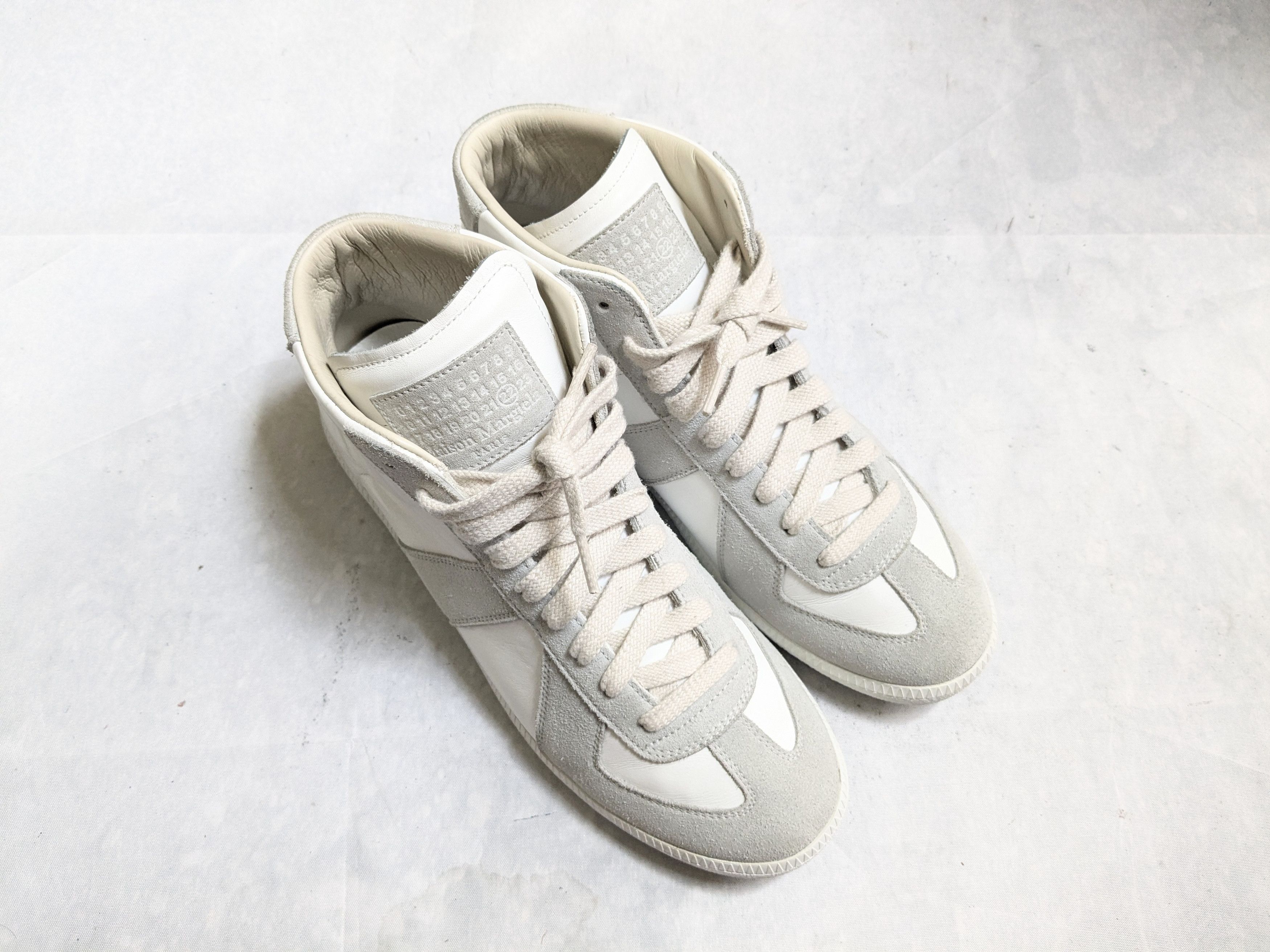 Maison Margiela Maison Margiela GAT Replica White Gray 9 42 High Tops Size US 9 / EU 42 - 2 Thumbnail