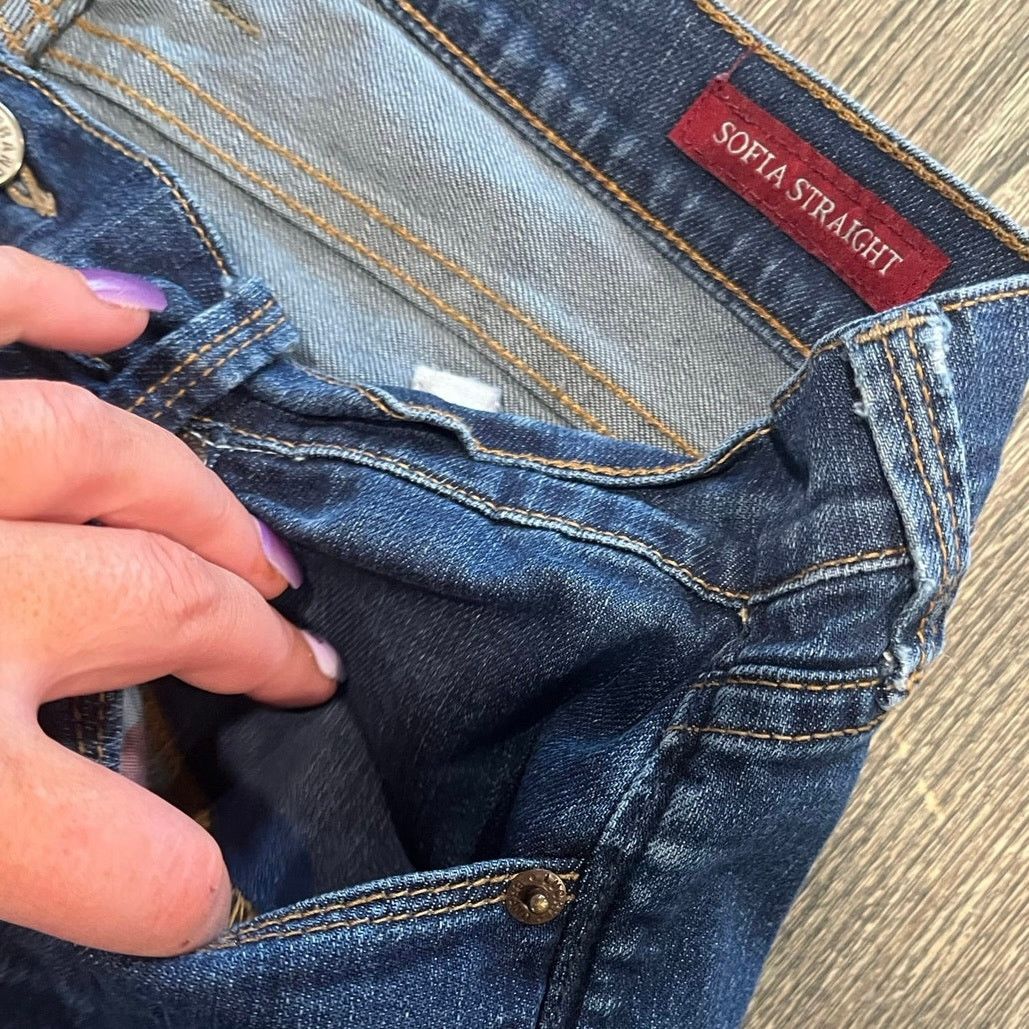 Lucky Brand Lucky Brand Sofia Straight Jeans Mid-Rise Blue Size 14/32 Size 36" / US 14 / IT 50 - 6 Thumbnail