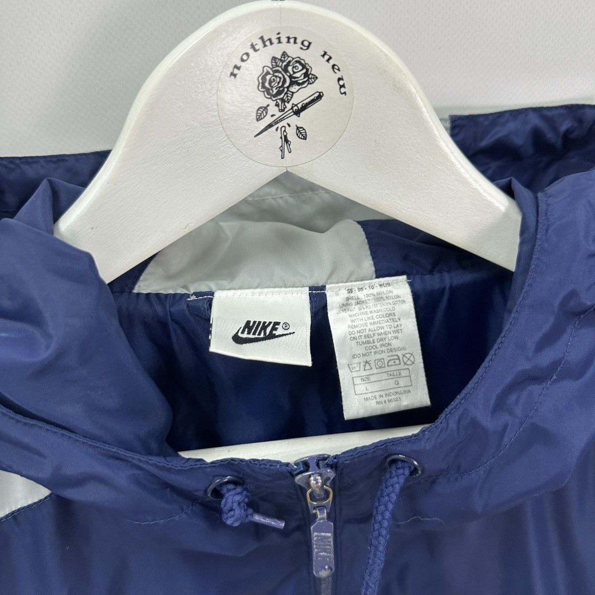 Vintage Vintage 90s Nike Embroidered logo zip up light jacket y2k og Size US L / EU 52-54 / 3 - 6 Thumbnail