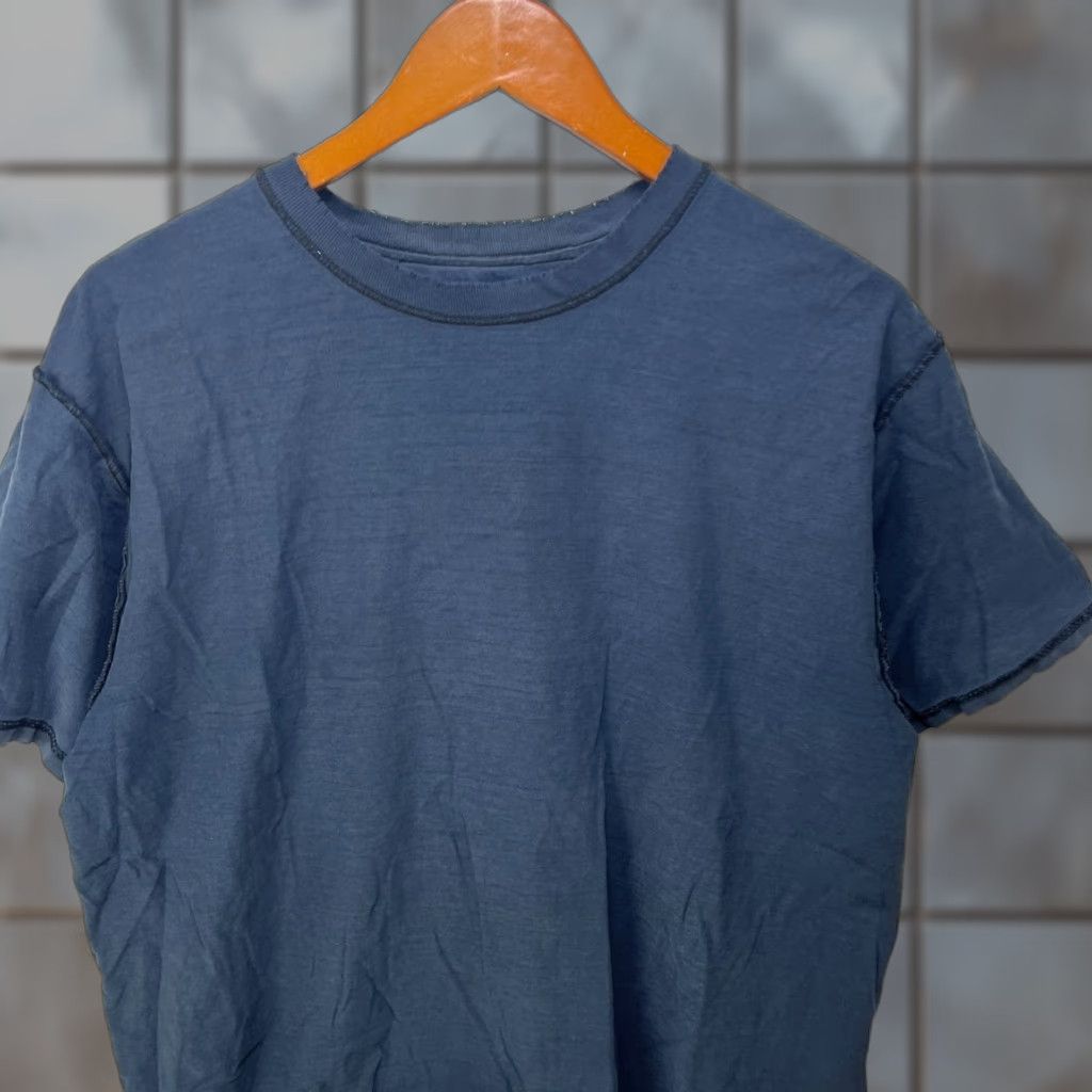 Sideout VINTAGE 90s Sun Faded Inside Out Blank Black T Shirt Large XL Men Shirt Crew Neck Short Sleeve Cotton Logo All Seasons Size US L / EU 52-54 / 3 - 1 Thumbnail