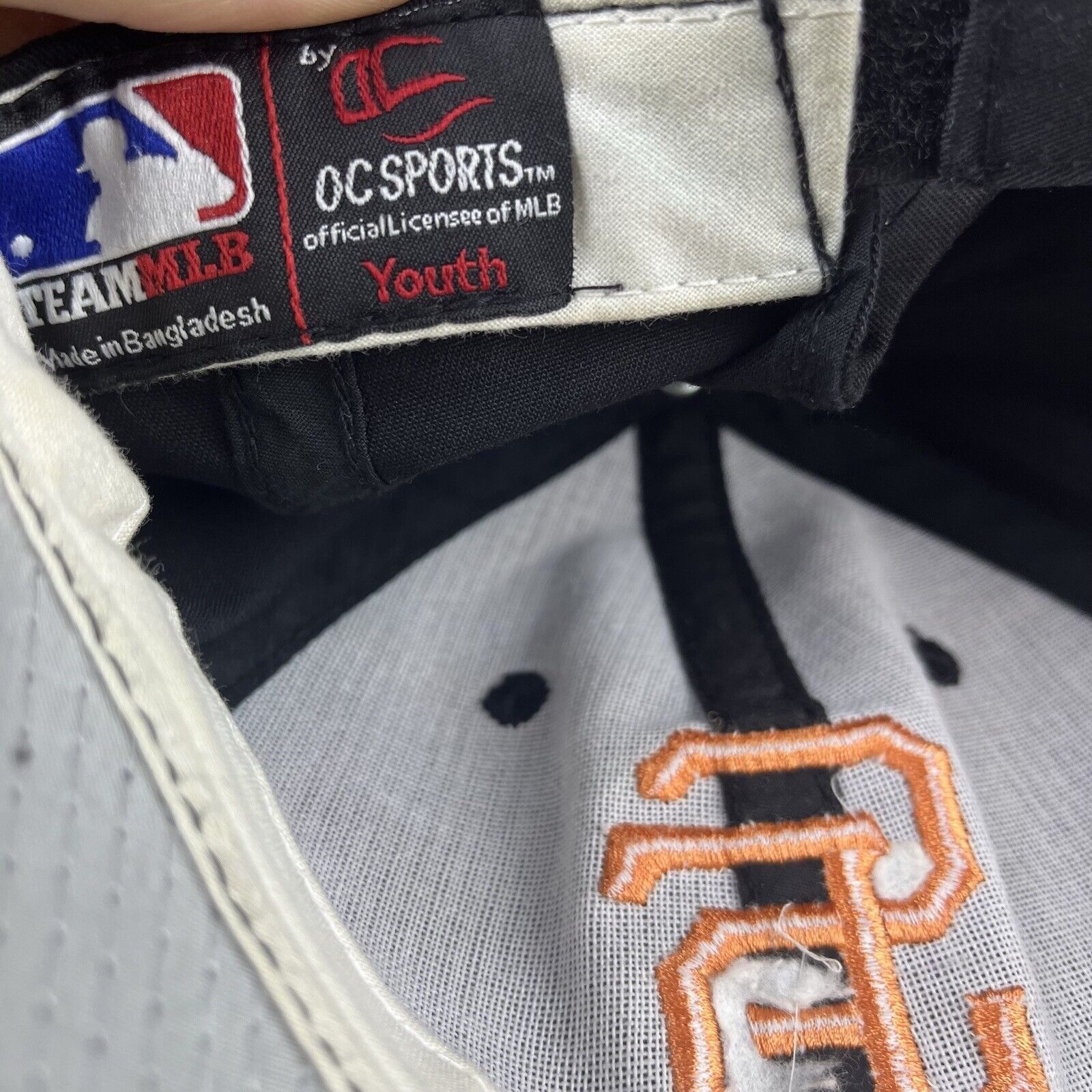 Other San Francisco Giants YOUTH Hat Black Hat Adjustable Black YO Size ONE SIZE - 18 Thumbnail
