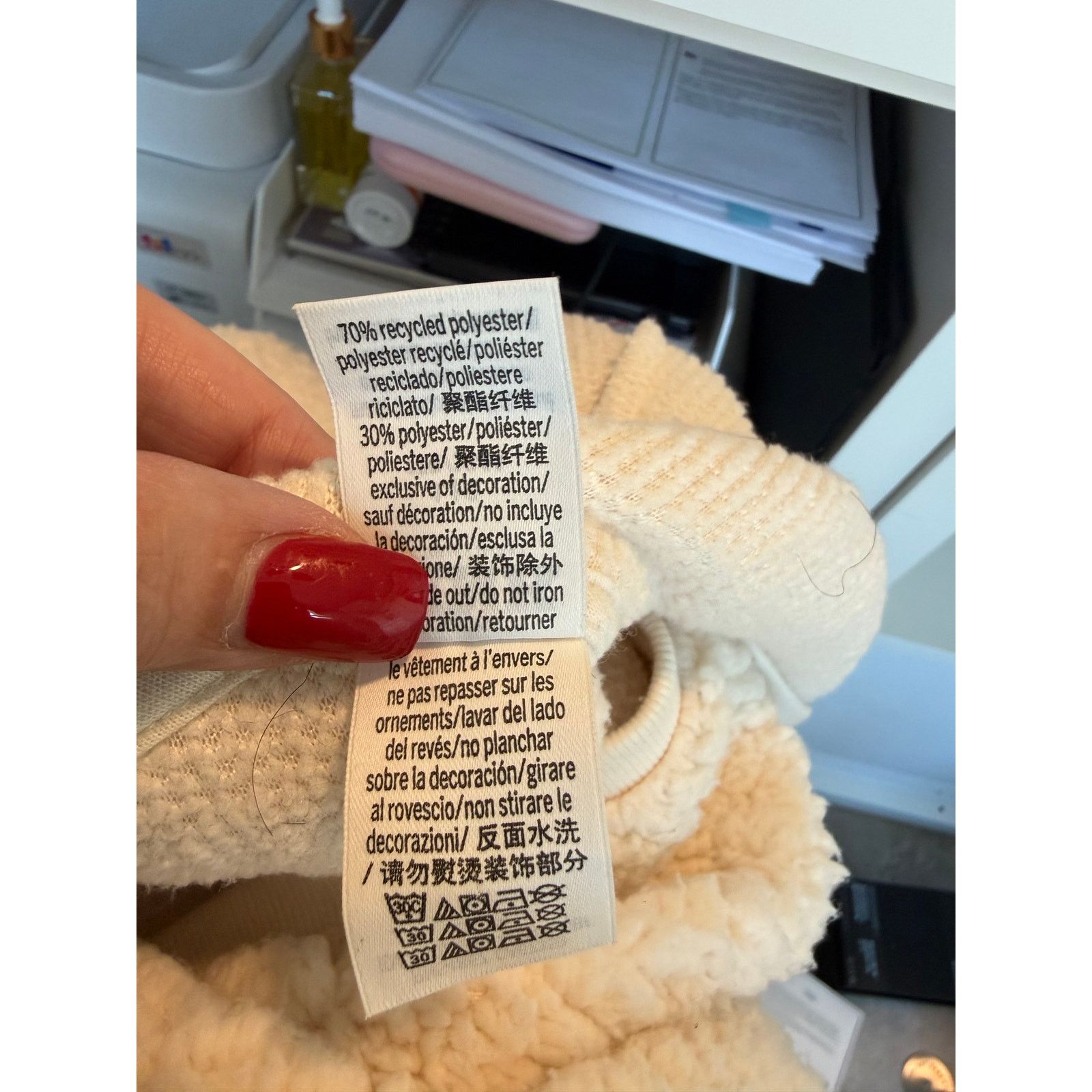 Victoria's Secret PINK Victorias Secret Off White Hoodie Women Fleece L - E003 Size L / US 10 / IT 46 - 7 Thumbnail