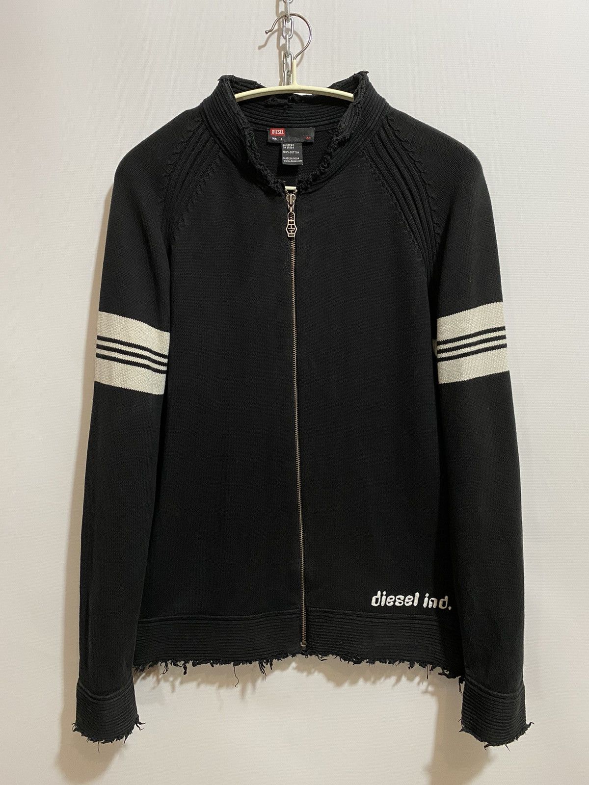 Sweat Femme Diesel Gris - Logo Big Central - Manches Longues Taille XL - État Parfait D'occasion