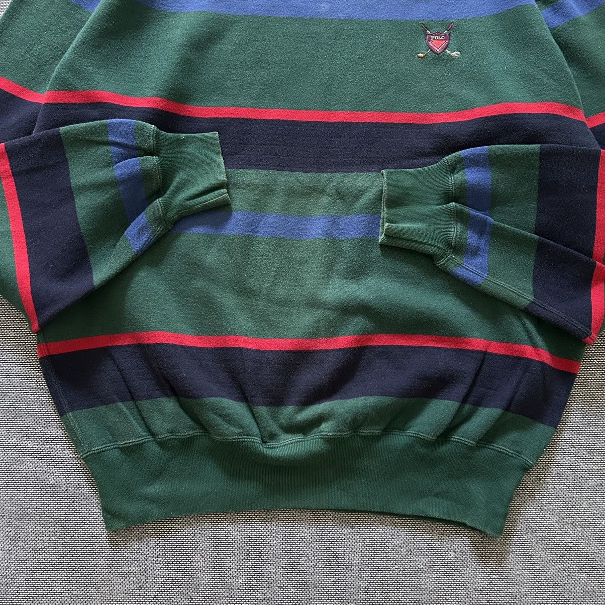 Polo Ralph Lauren POLO RALPH LAUREN Embroidery Logo Stripe Crewneck Sweatshirt Size US M / EU 48-50 / 2 - 5 Thumbnail