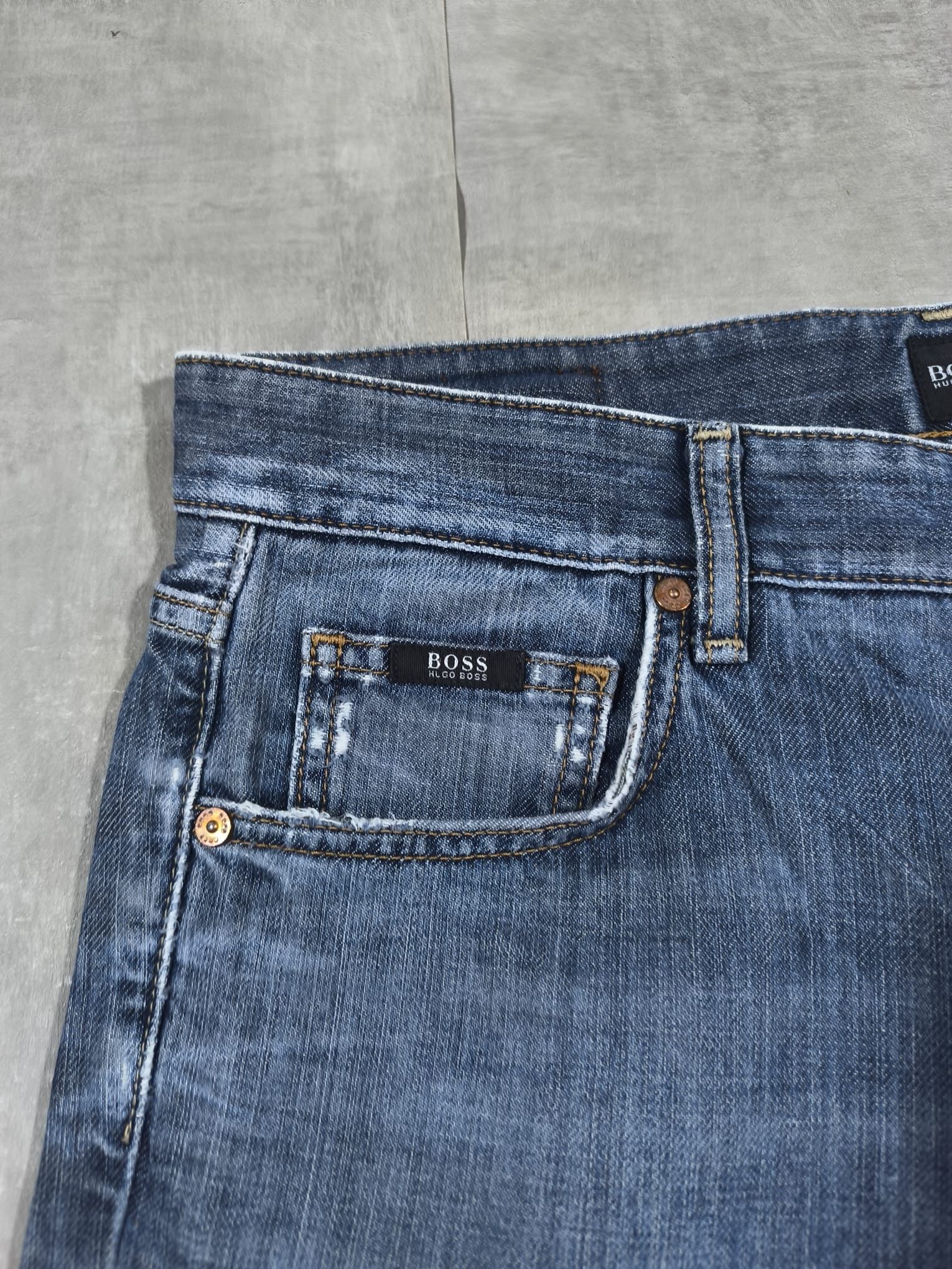 Hugo Boss boss faded distressed jeans rick owens balenciaga Size US 33 - 14 Thumbnail