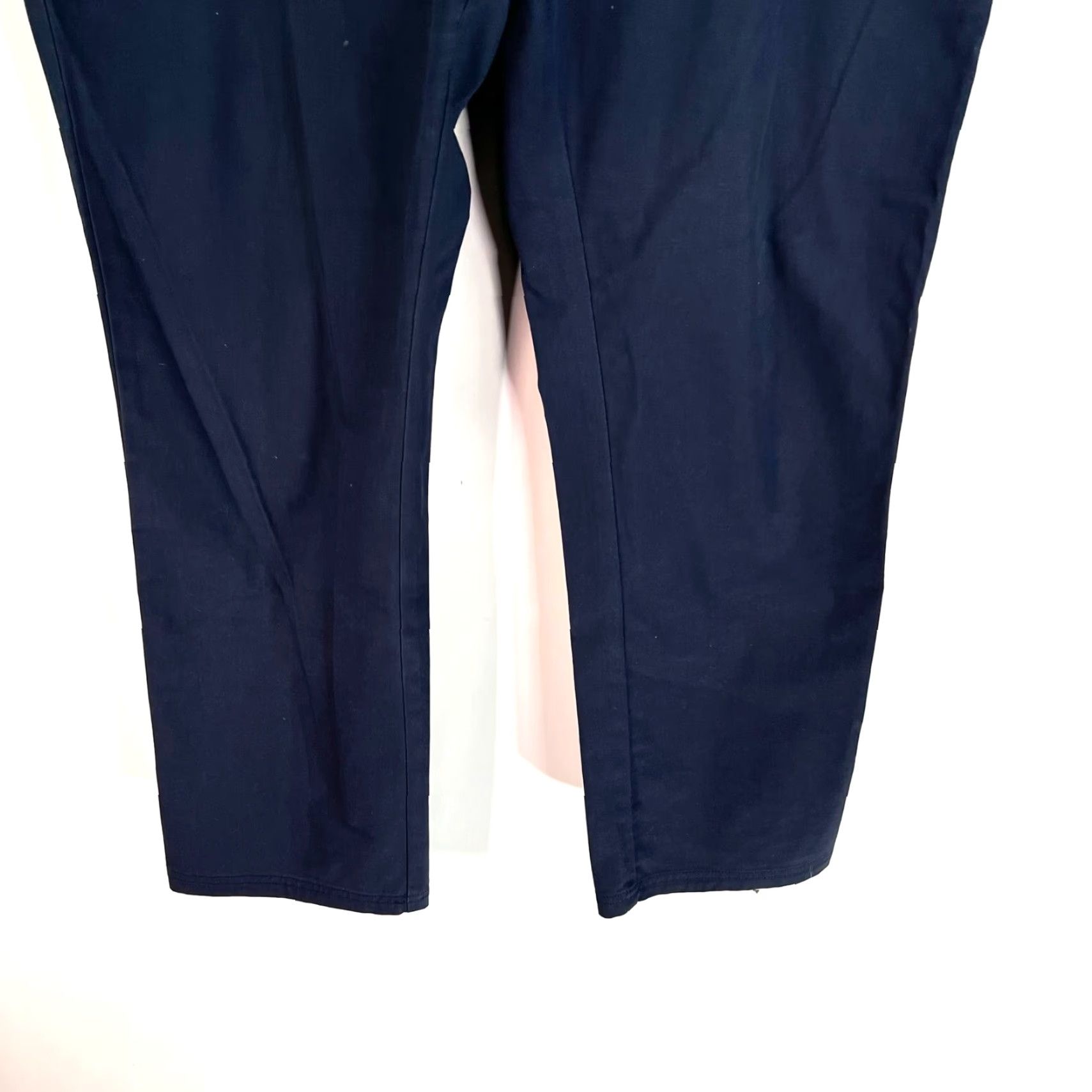 Brooks Brothers Brooks Brothers Pants Womens 14 Blue 38X29 Knit Chino Flat Front Relaxed Straight 90s City Preppy Size 36" / US 14 / IT 50 - 3 Thumbnail
