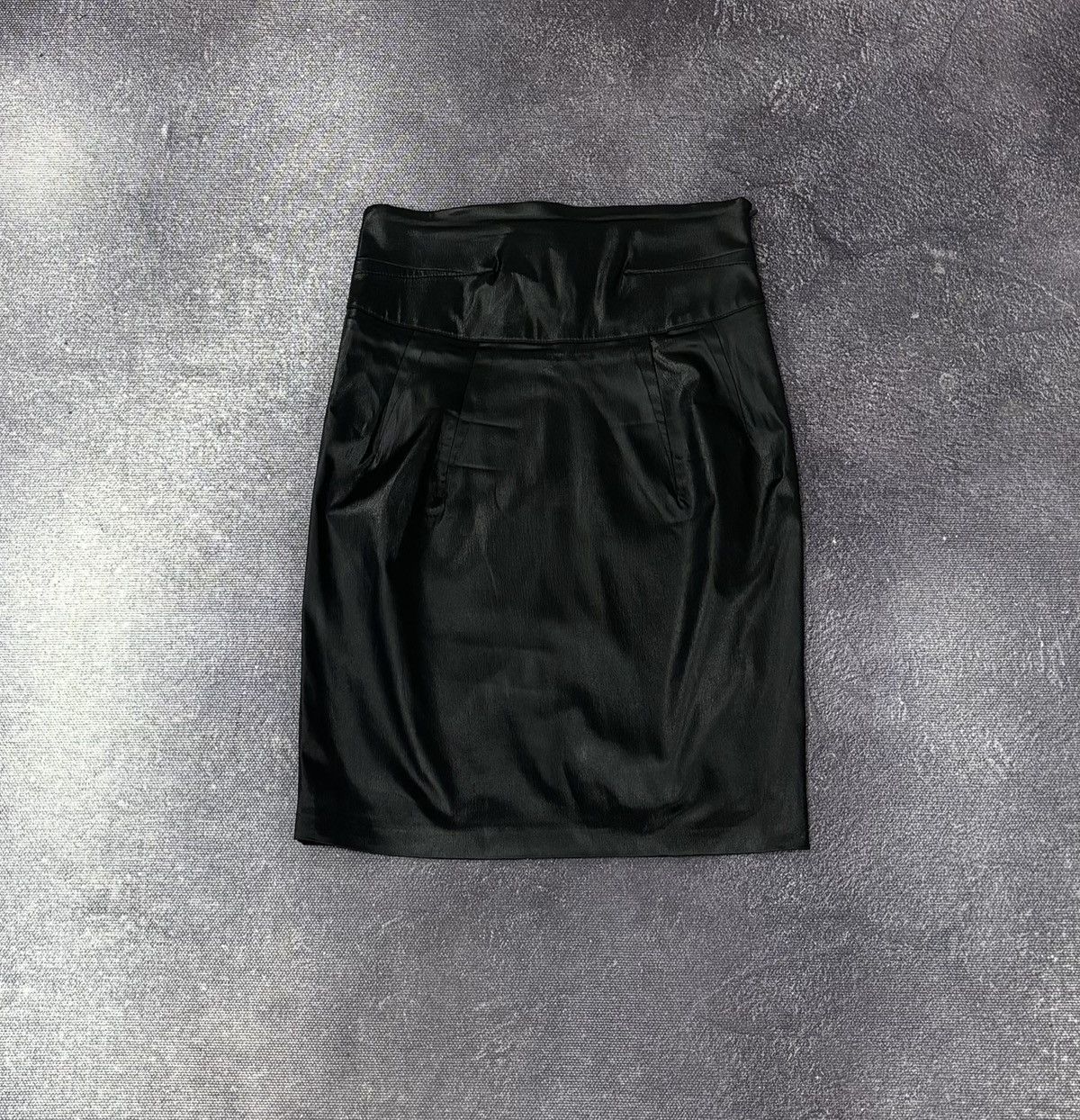 Love Moschino Love Moschino Women’s Black Luxury Nylon Midi Skirt Size 28" / US 6 / IT 42 - 1 Thumbnail