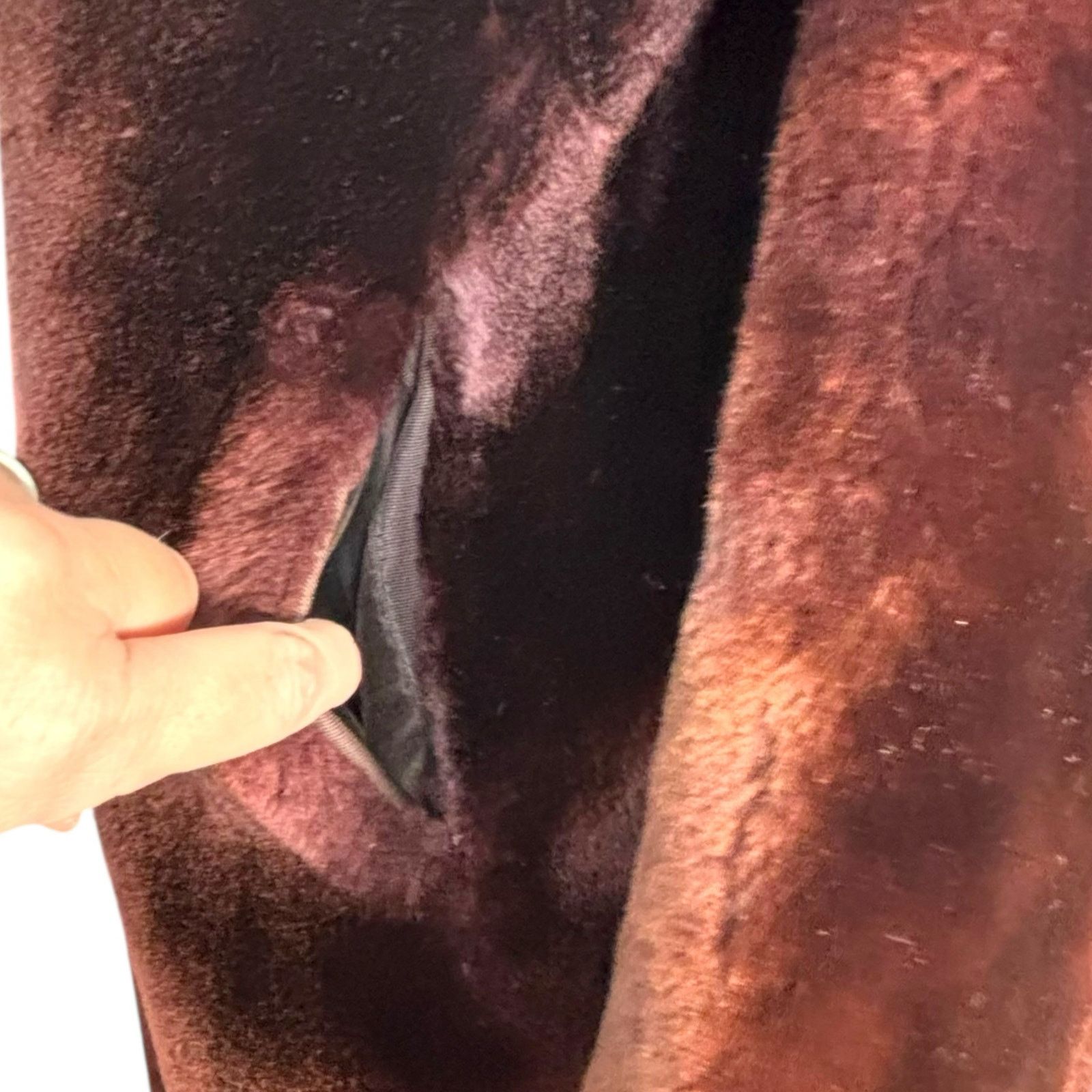 Vintage Vintage 50s Rifkens Dark Brown Mink Fur Coat Satin Lined MCM Size M / US 6-8 / IT 42-44 - 5 Thumbnail