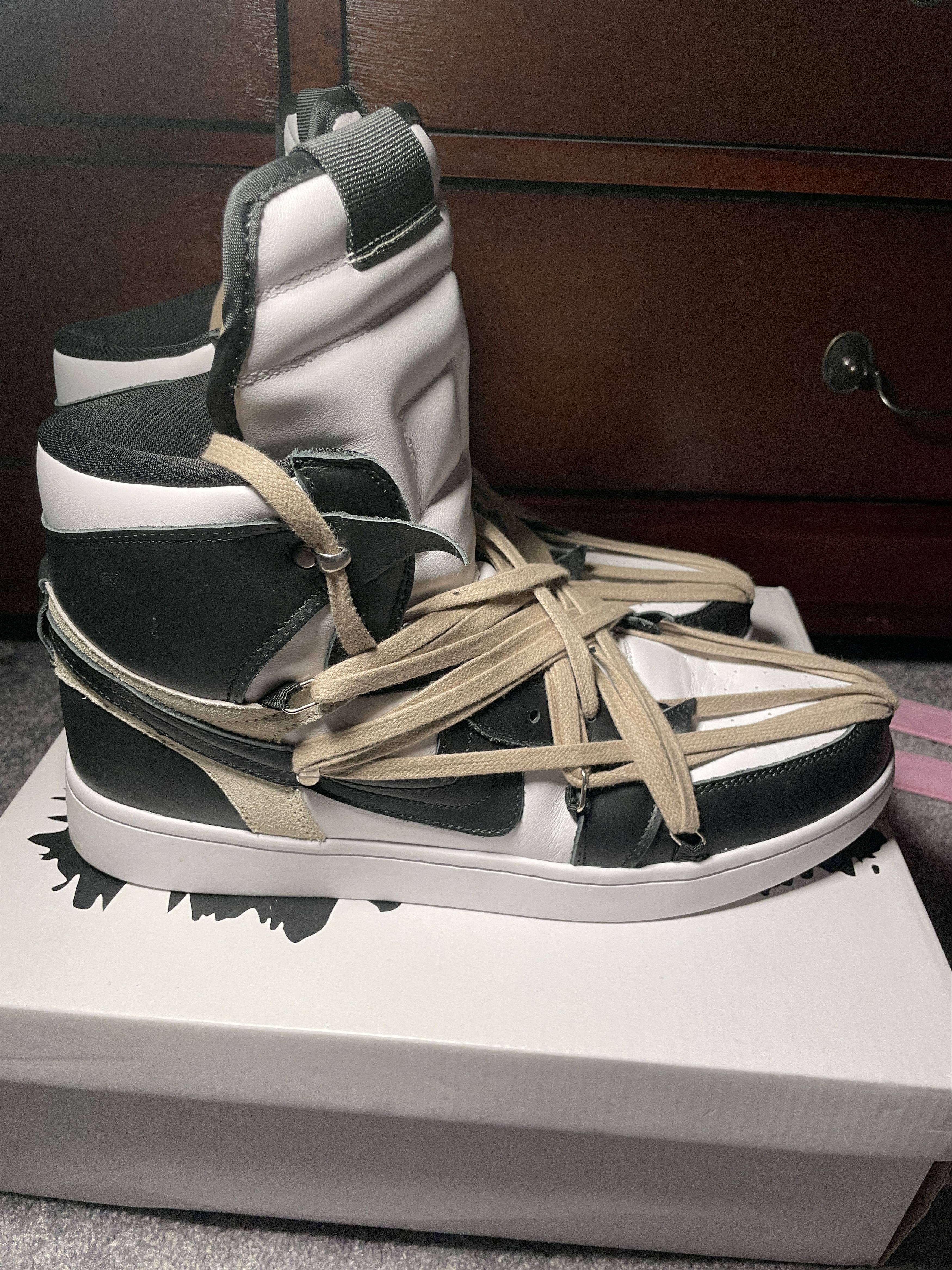 image of Designer Vogalstand 1 High Top Sneaker in Black, Men's (Size 12)