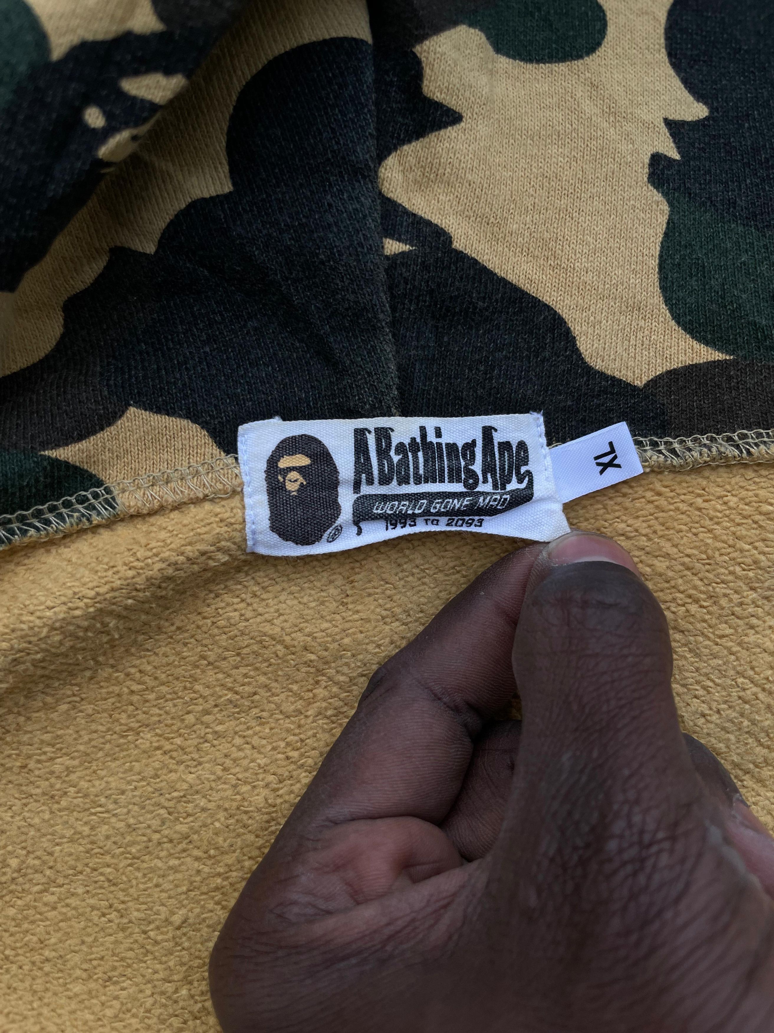 Bape Bape yellow camo zipper hoodie Size US XL / EU 56 / 4 - 5 Thumbnail