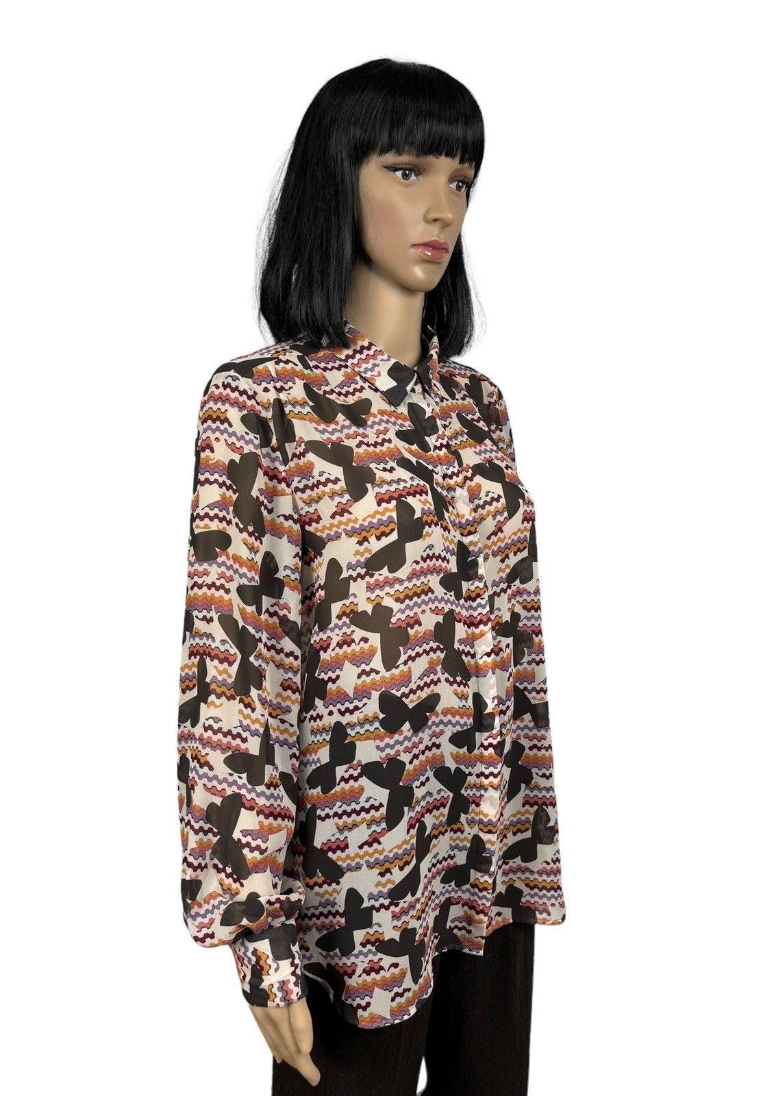 Missoni Missoni Lindex Multicolor Printed Blouse size 42 Size M / US 6-8 / IT 42-44 - 4 Thumbnail