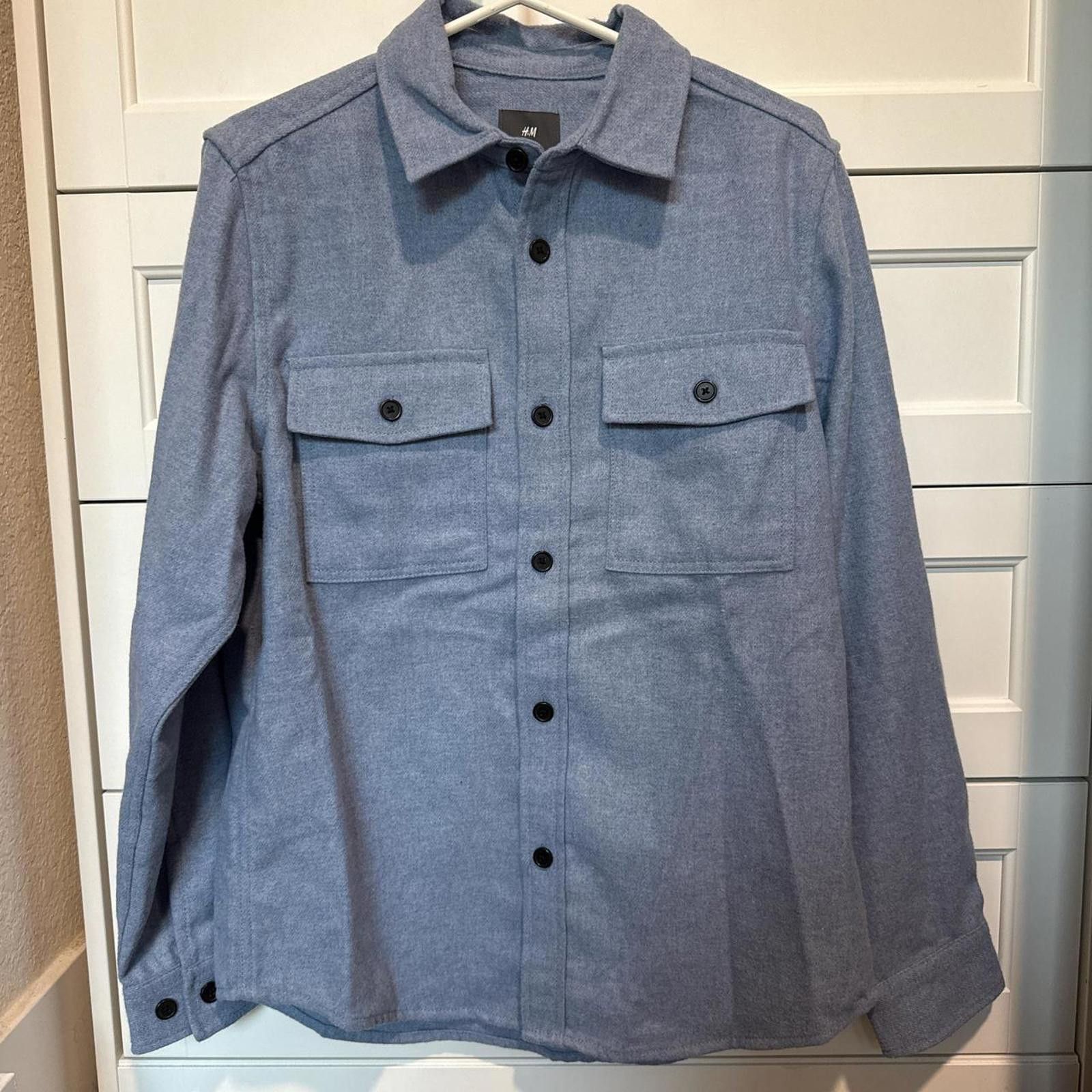H&M H&M Men's Blue Shirt Size US S / EU 44-46 / 1 - 1 Thumbnail