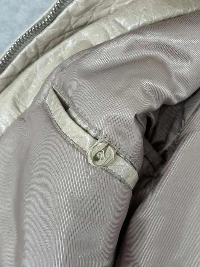 Balenciaga AW2006 Balenciaga Beige Premium Leather Jacket Size US M / EU 48-50 / 2 - 9 Thumbnail