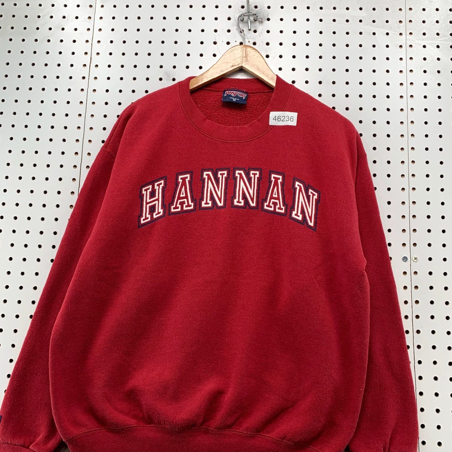 Jansport VINTAGE Jansports Hannan Sweatshirt Mens M Red Crewneck Fleece Pullover Made USA 90s Sweatshirt Mens Red Pulse of Vintage Comfort Size US M / EU 48-50 / 2 - 4 Thumbnail